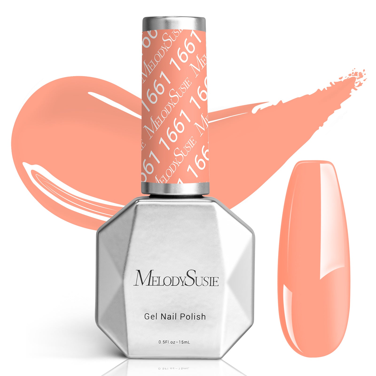1661 Orange - Faster UV Curing Gel Nail Polish 0.5 fl oz/15ml
