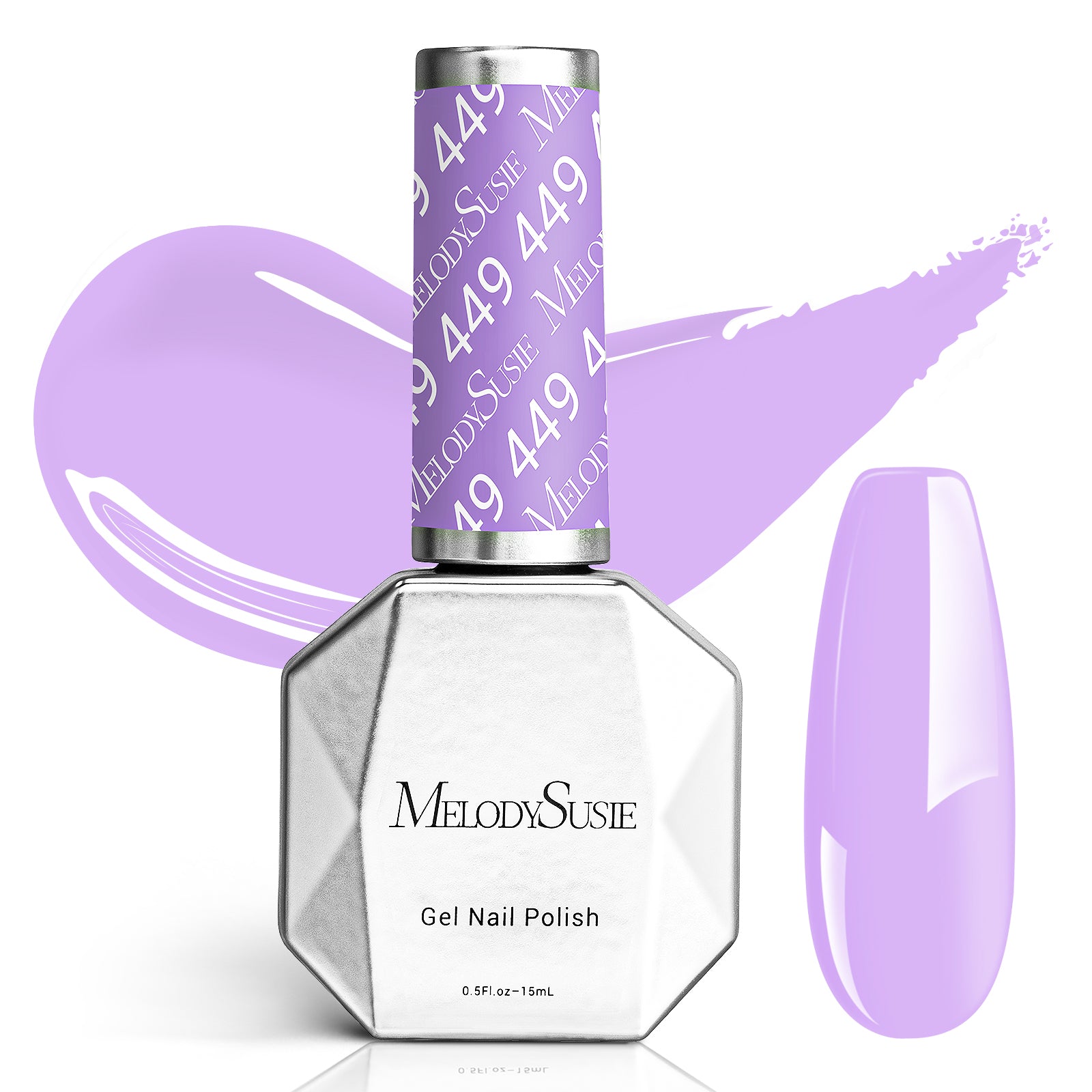 449 Light Purple - Faster UV Curing Gel Nail Polish 0.5 fl oz/15ml