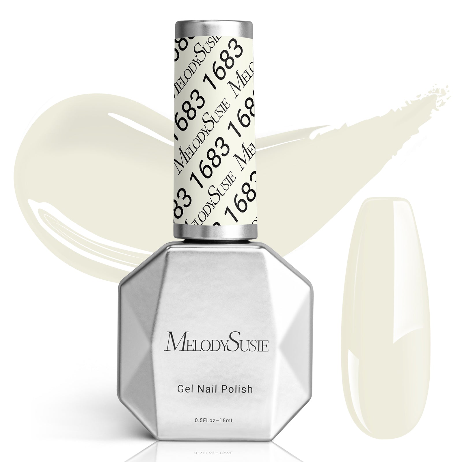 1683 White - Faster UV Curing Gel Nail Polish 0.5 fl oz/15ml