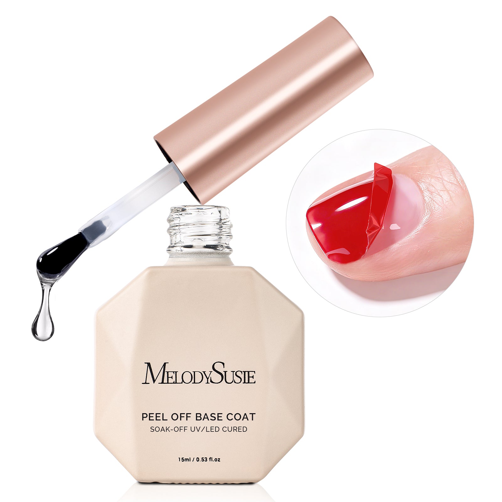 15ML Clear Peel Off Gel Base Coat for Gel Nail Polish
