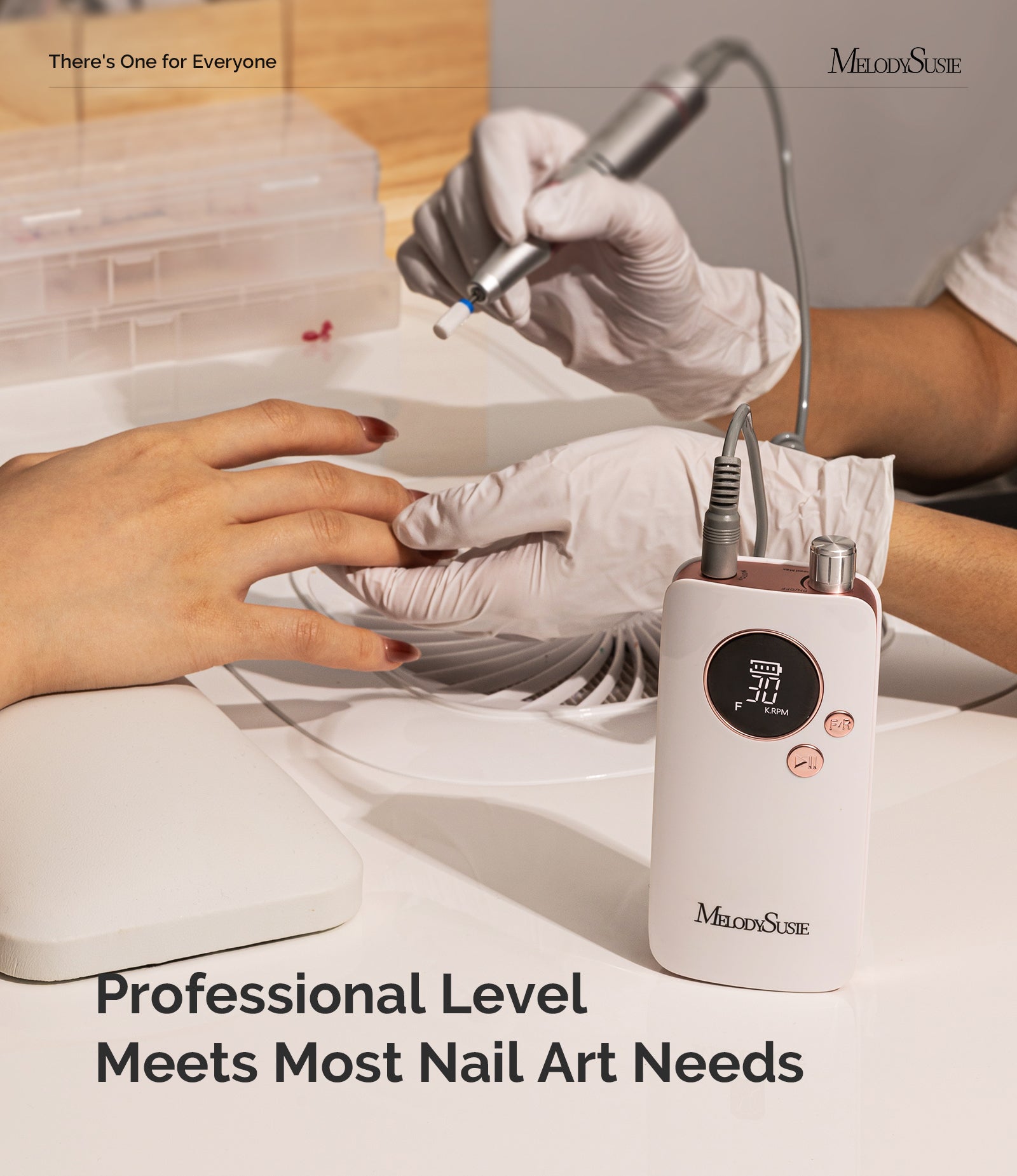 Manicure Beginner SC320F Nail Drill Kit - Rose Gold