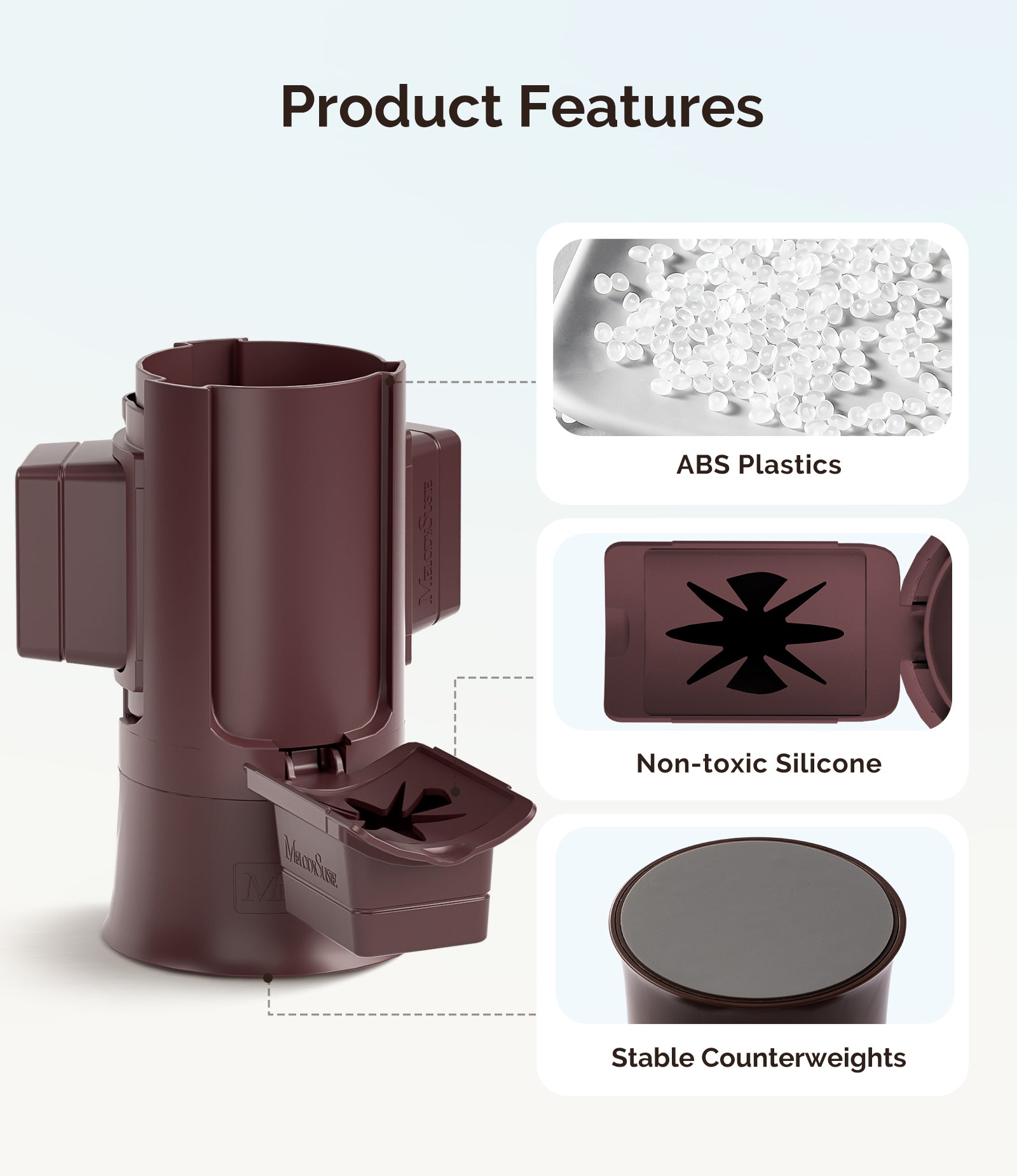 GelCarousel Rotatable Nail Art DIY Station - Brown