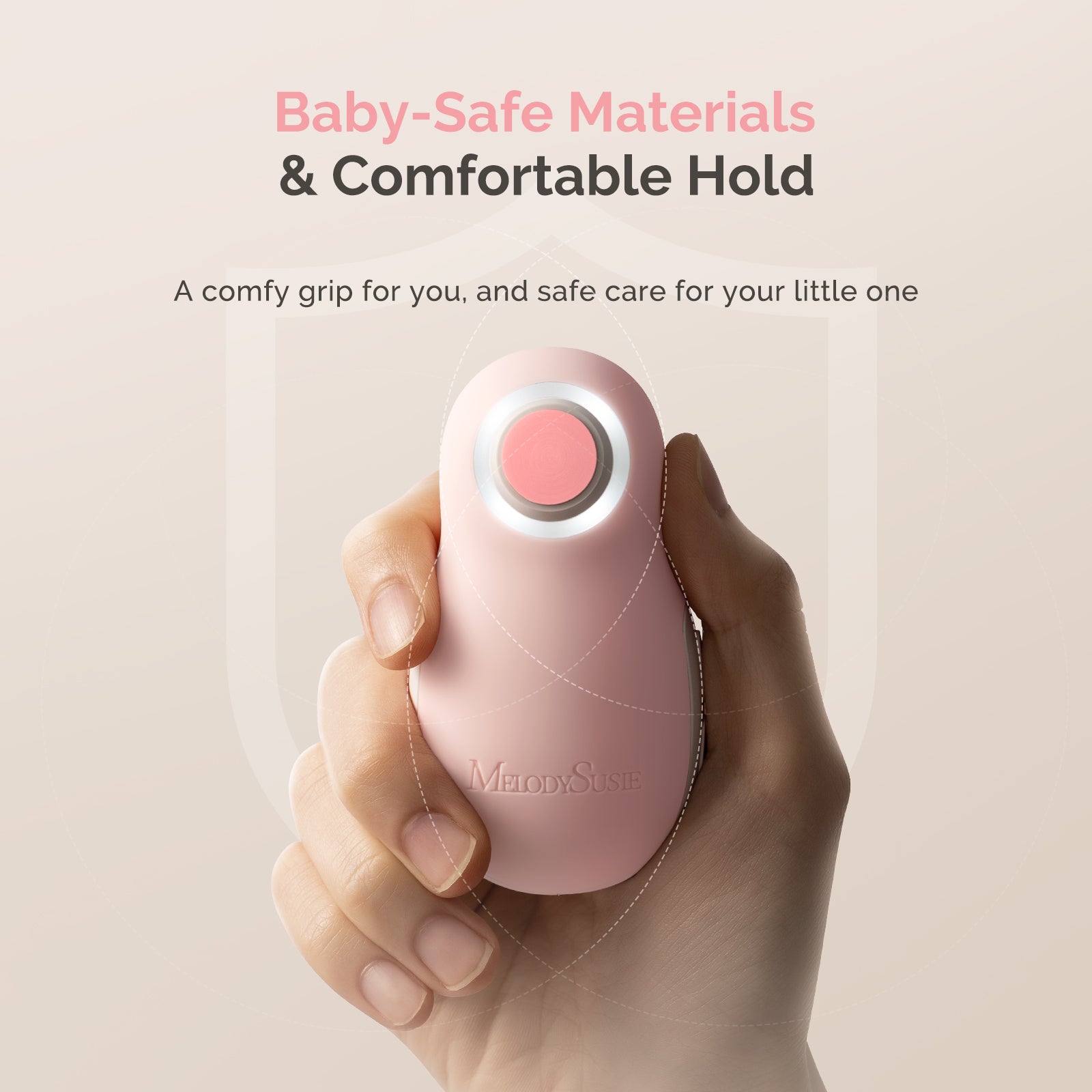 PC20F Rechargeable Baby Nail Trimmer - Pink