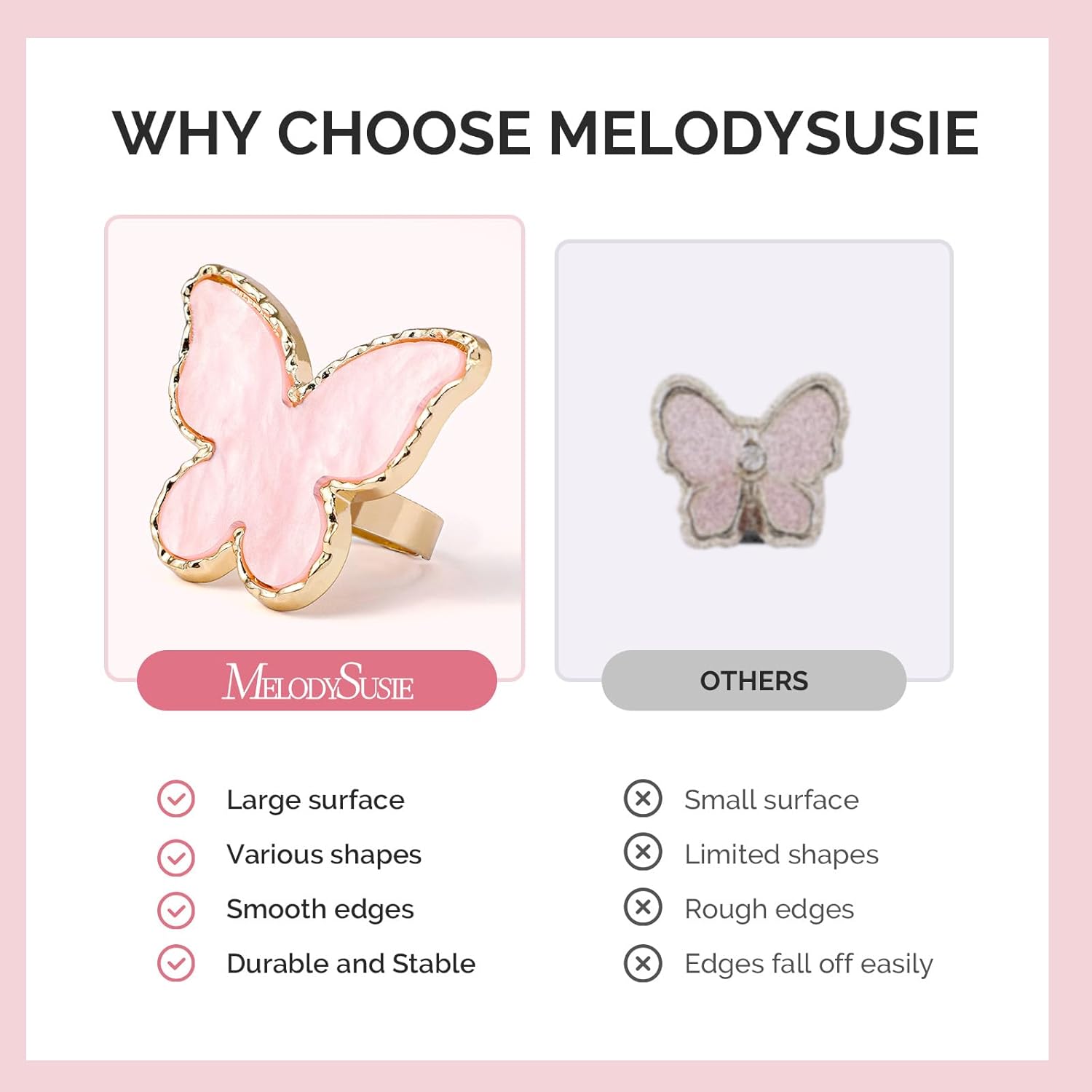 Adjustable Resin Nail Art Palette Finger Rings Set 4Pcs