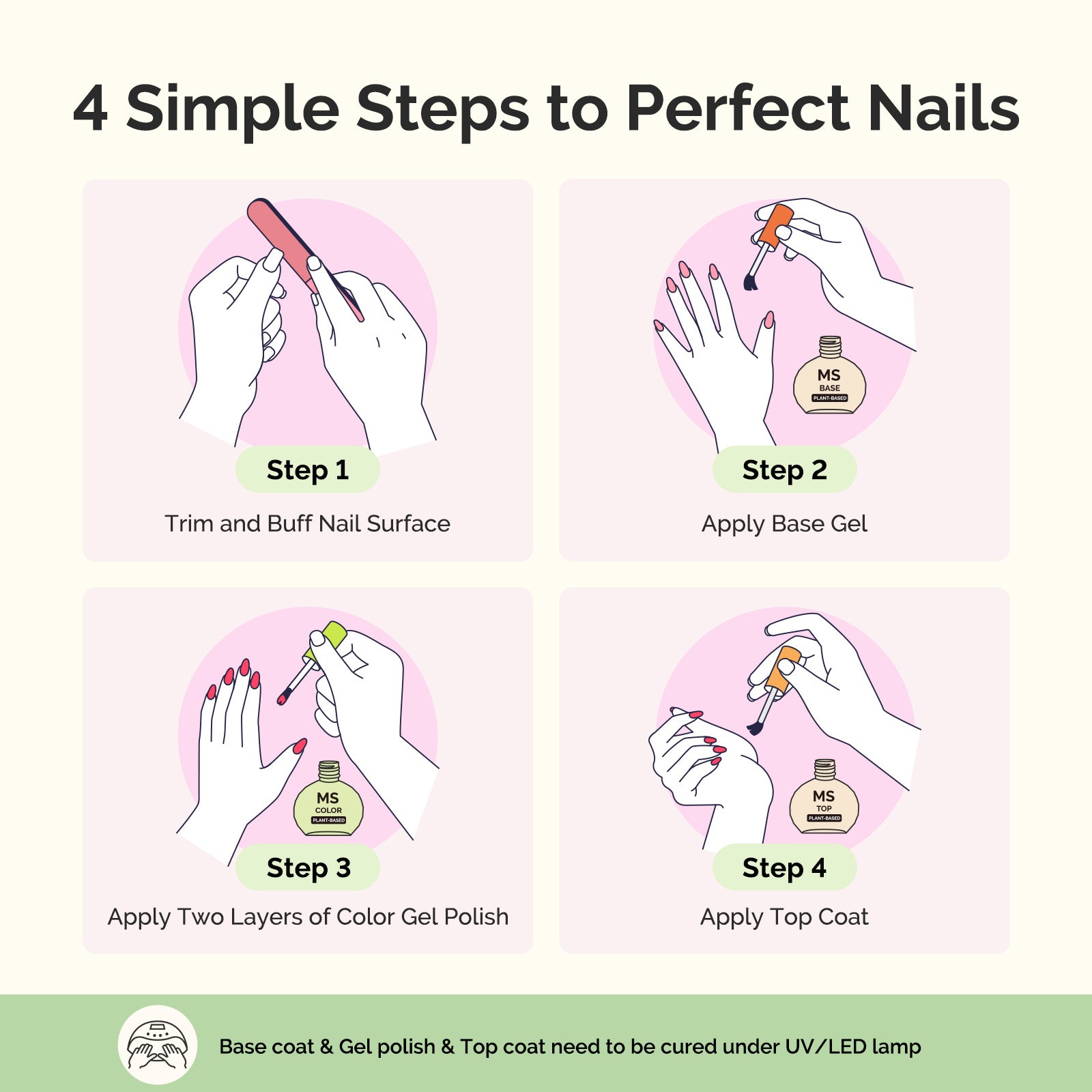 Sweet Scent HEMA-Free & HPMA-Free & TPO-Free Plant-Based Nail Gel Polish 16.5ml/0.56 fl oz