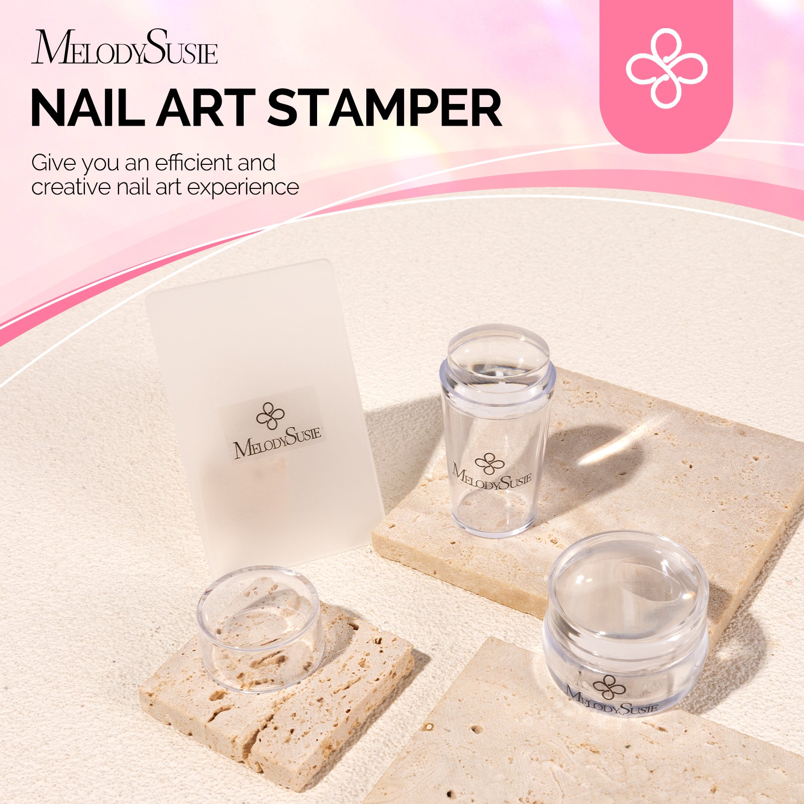 French Nail Stamper Kit 4PCS - Clear