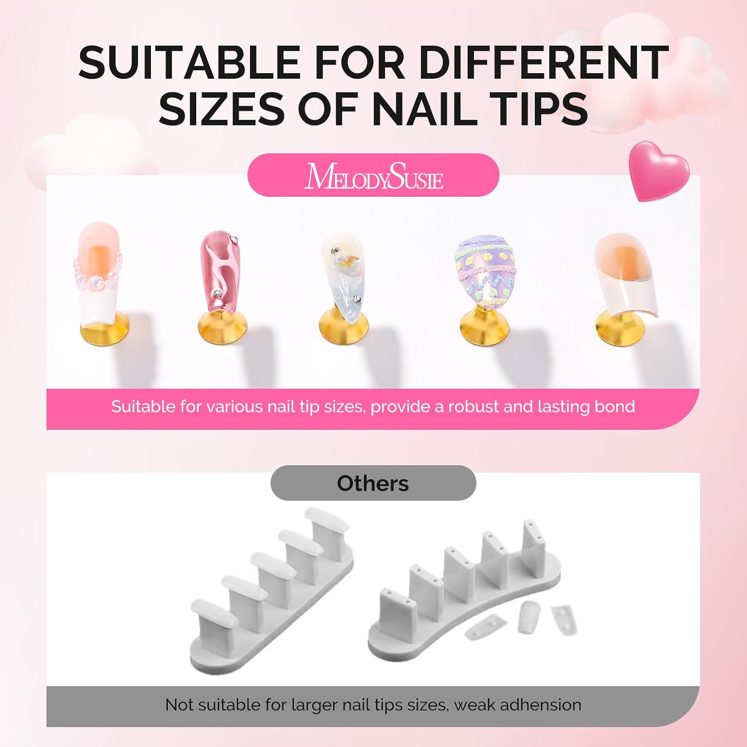 2-Set Spotted Magnetic Nail Stand for Press Ons