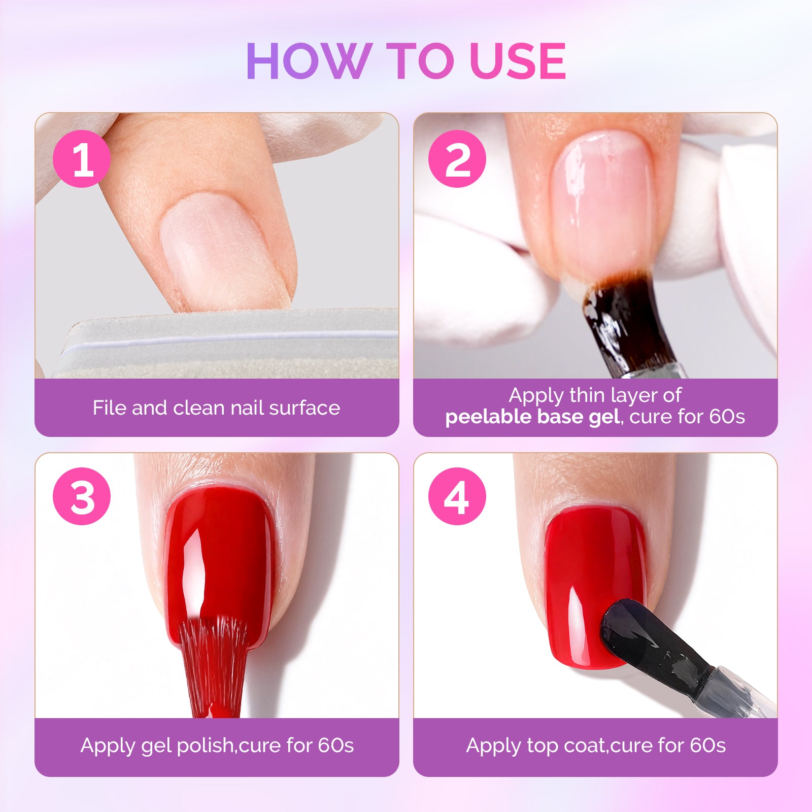 15ML Clear Peel Off Gel Base Coat for Gel Nail Polish