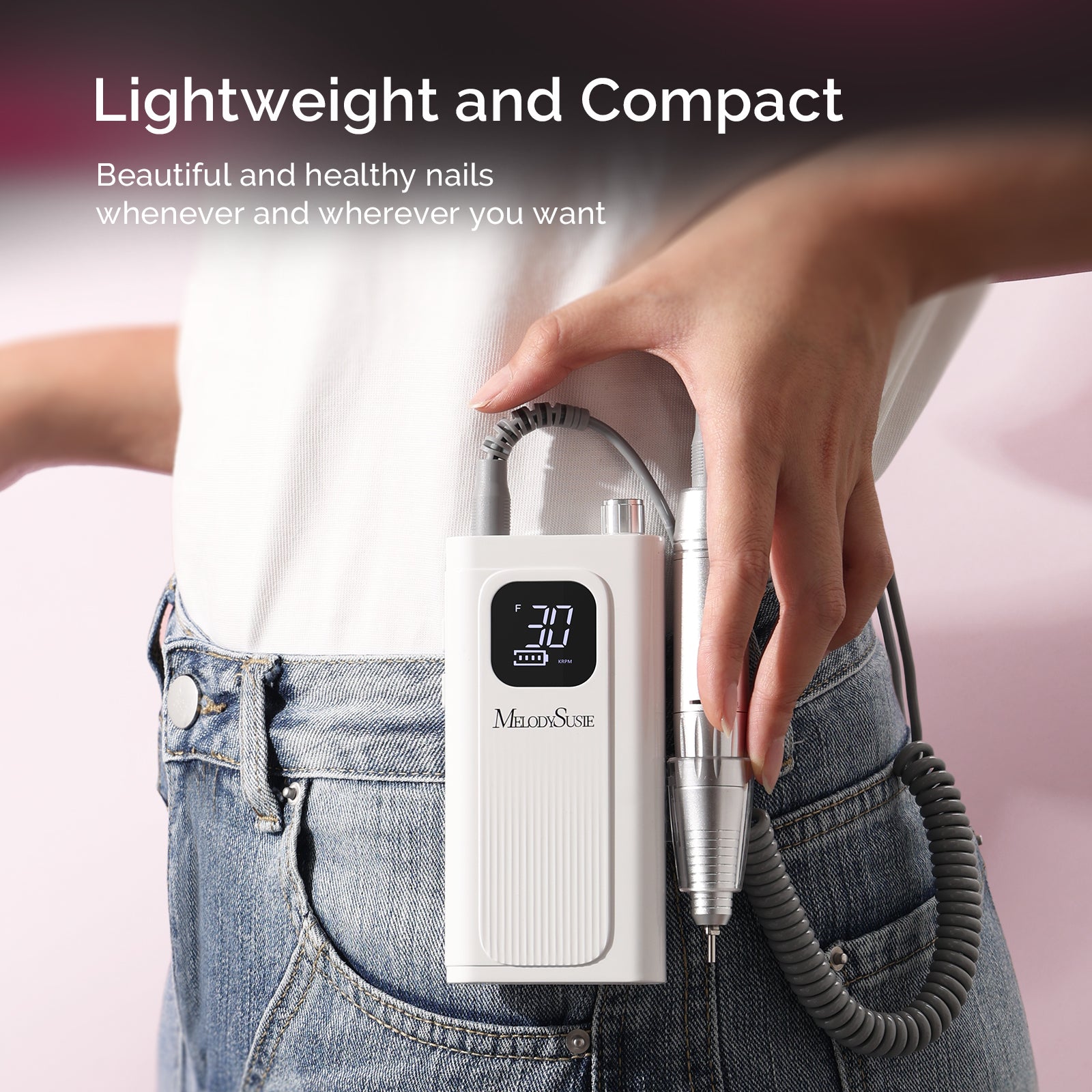 Melodysusie x Prettyndivine SC300F Nail Drill & P-Plus30G Nail Lamp Gift Box