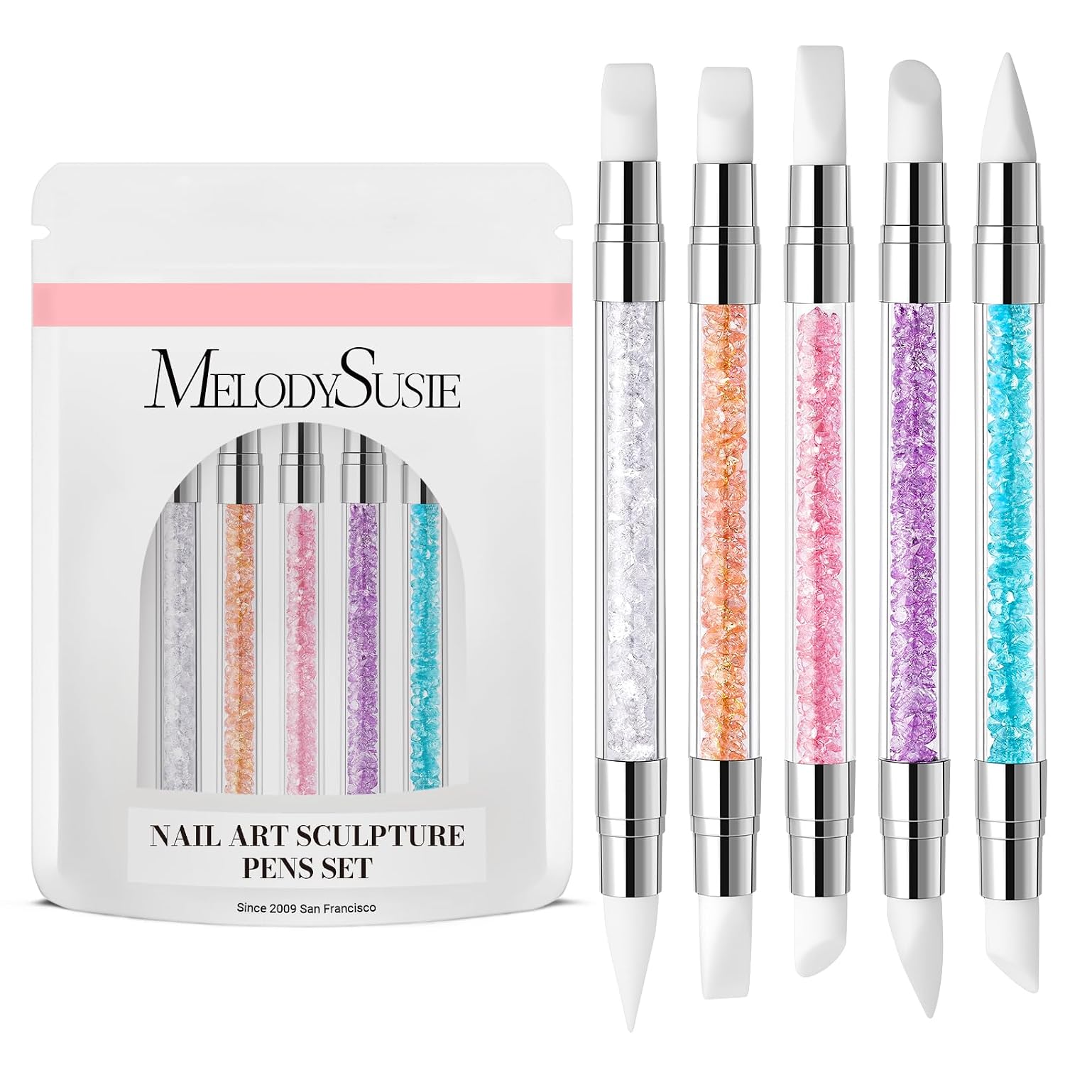 Nail Art Sculpture Pen Acrylic Dual Tipped Brushes