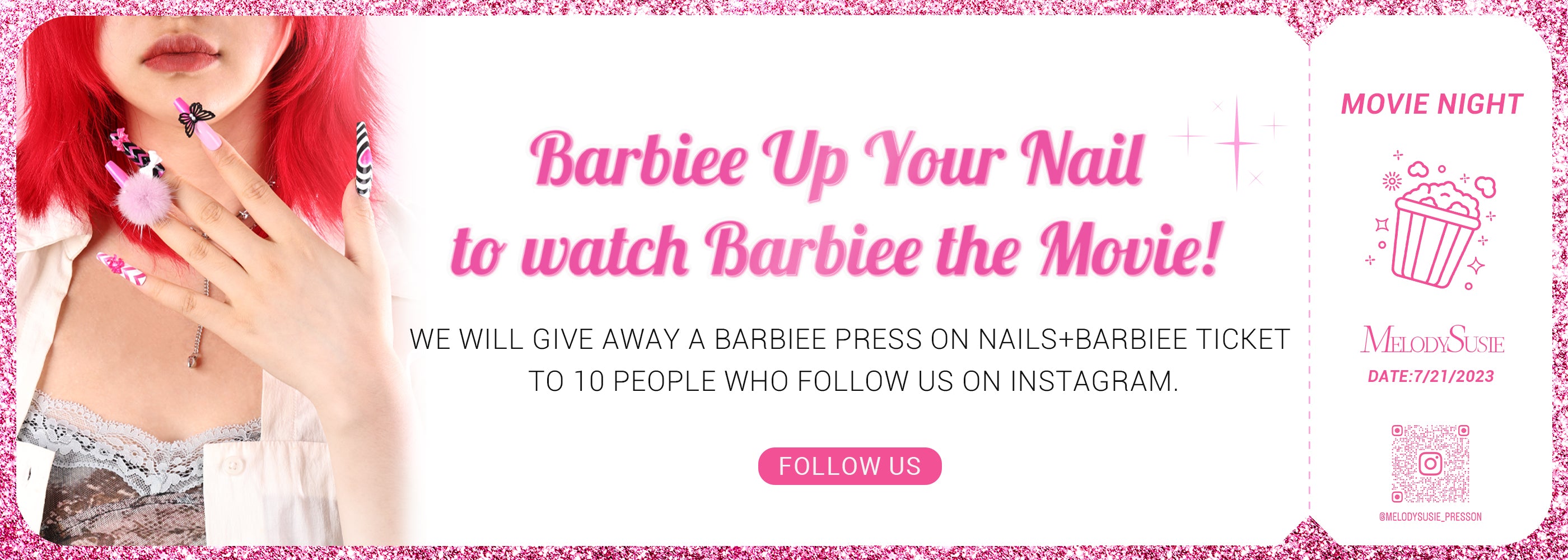 Barbiee Up Your Nail to watch Barbiee the Movie | MelodySusie