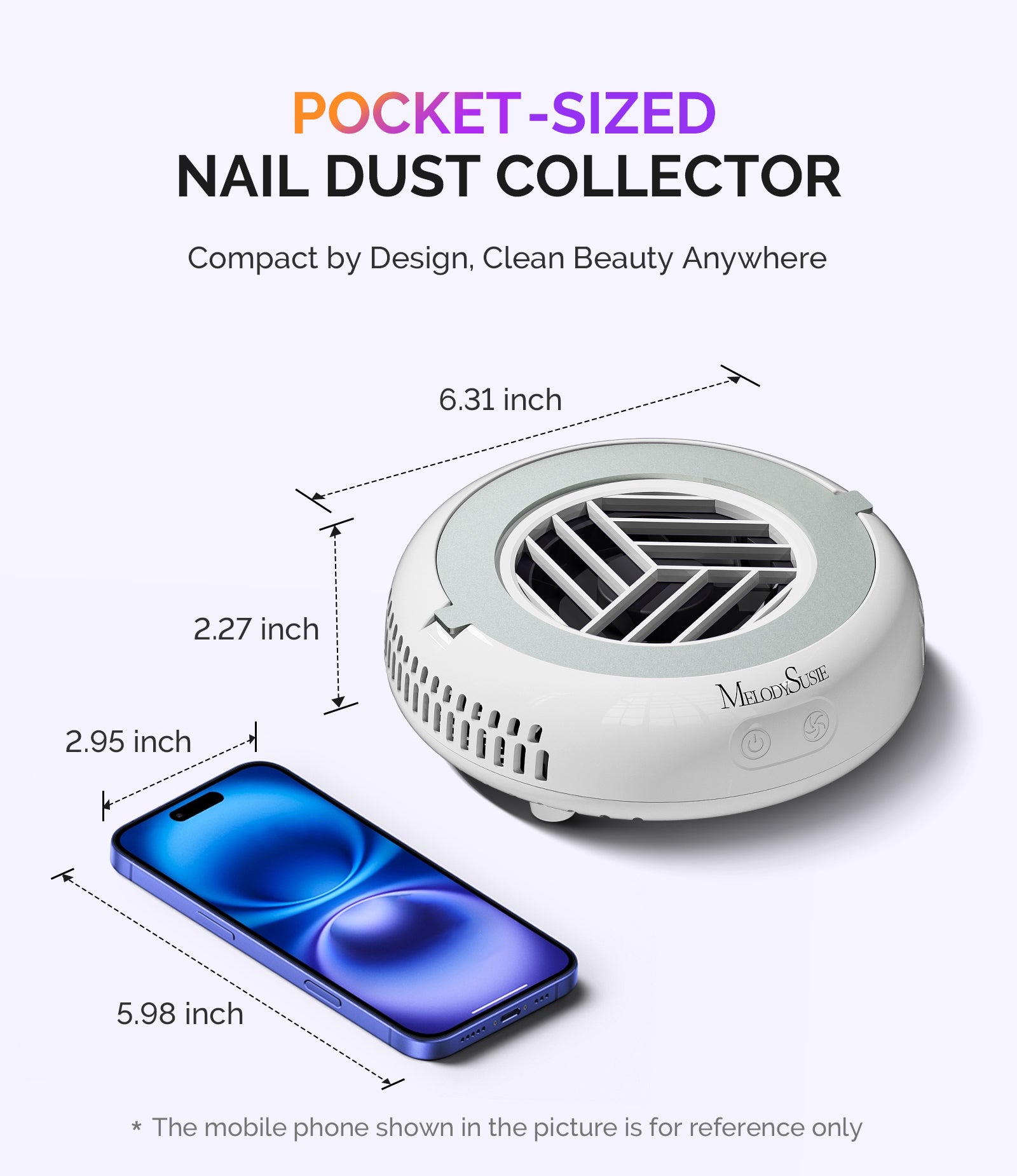 HProA Nail Dust Collector - White