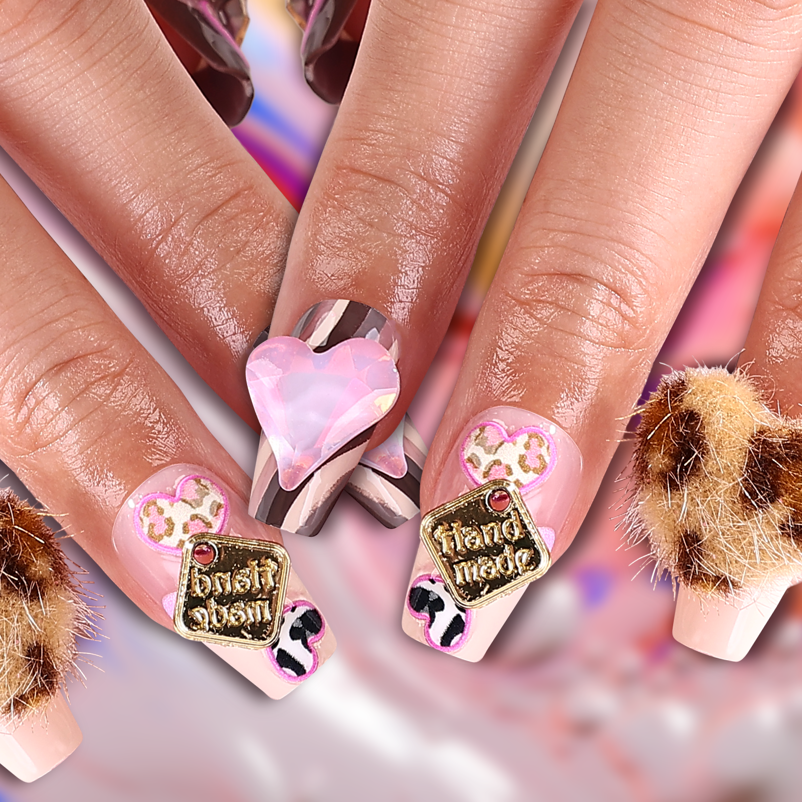Sweet Paw Coffin Short Press On Nails | MelodySusie