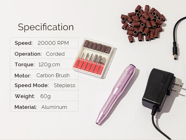 Sheen(PC120B) Portable Nail Drill 20,000RPM