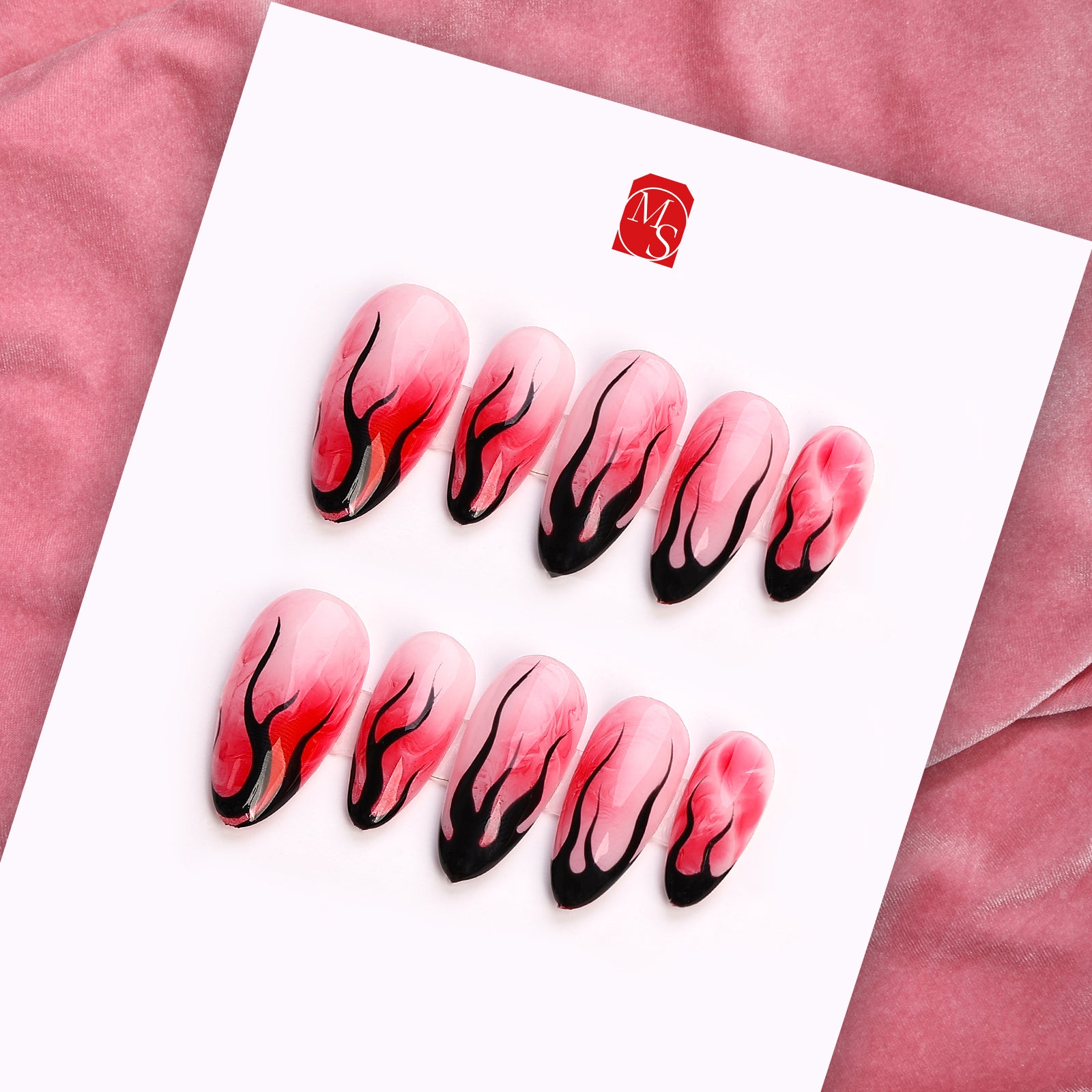 Rosy Rave Stiletto Regular Press On Nails | MelodySusie