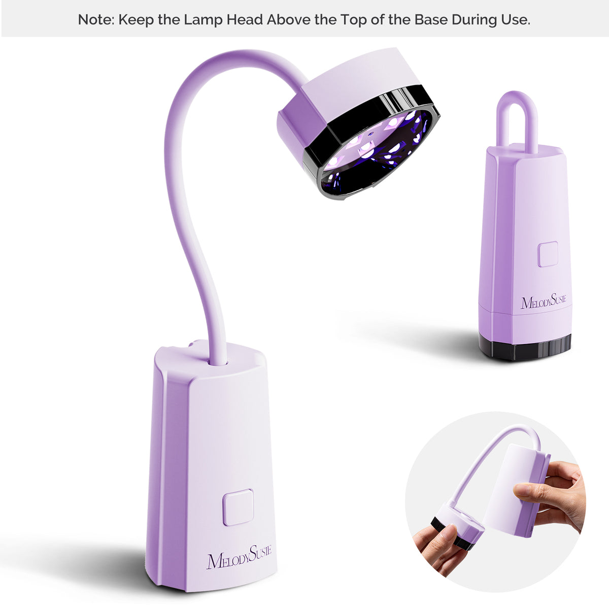 P-Art12A Foldable Cordless Motion-Sensor Gooseneck UV Nail Lamp