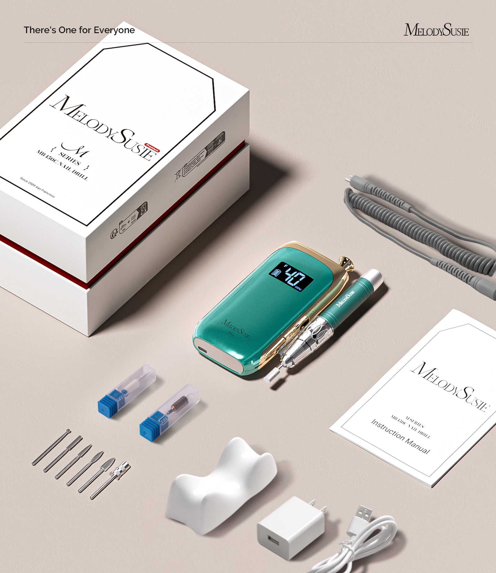 Jade Plus(MB450C) Clip-On Professional Vintage-Style Rechargeable Nail