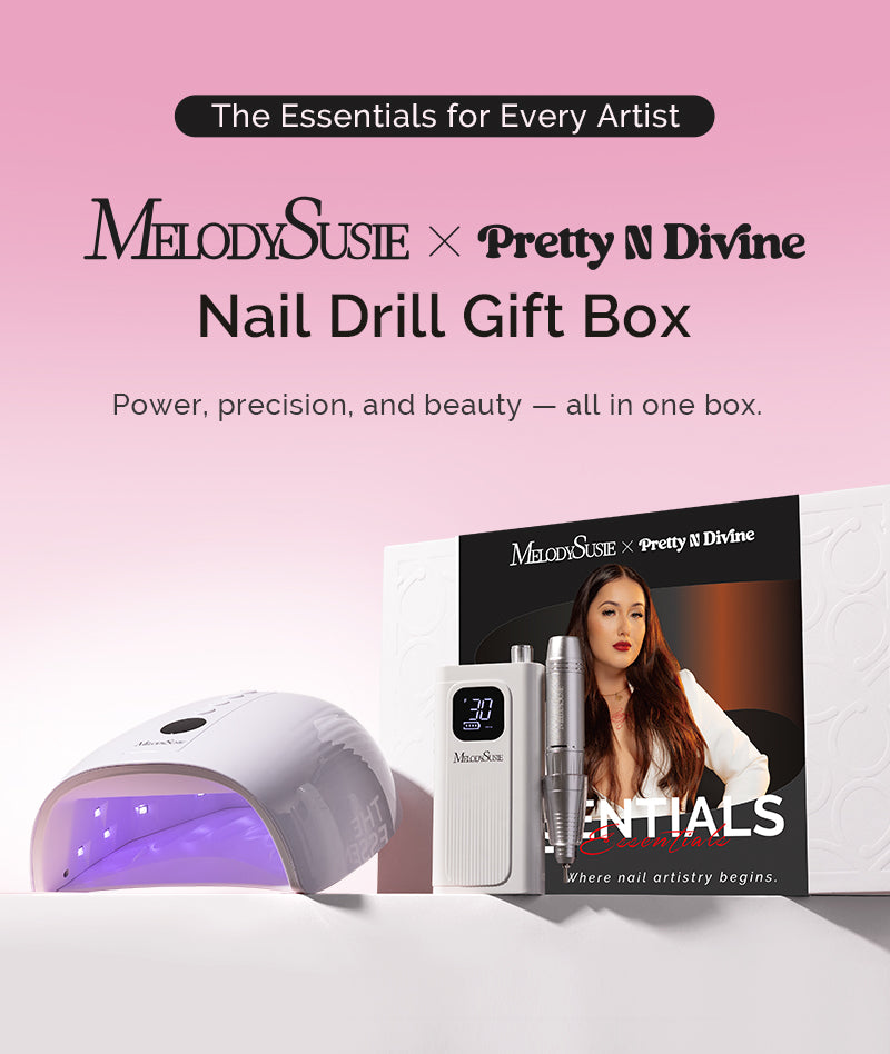 Melodysusie x Prettyndivine SC300F Nail Drill & P-Plus30G Nail Lamp Gi