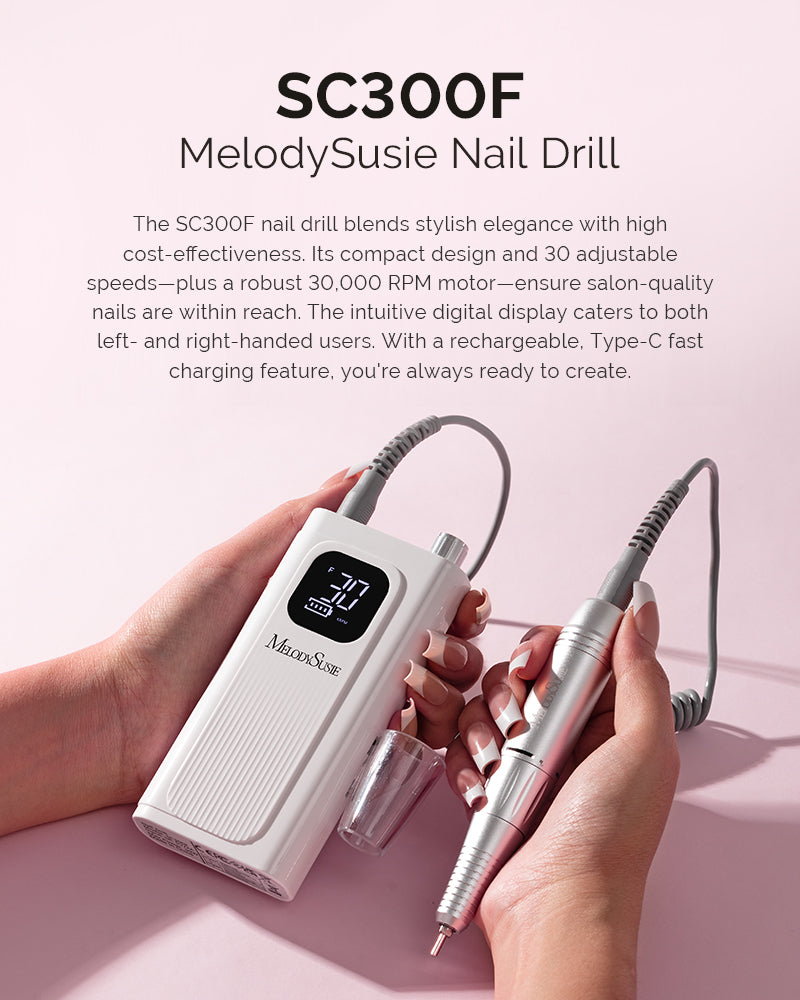 Melodysusie x Prettyndivine SC300F Nail Drill & P-Plus30G Nail Lamp Gi