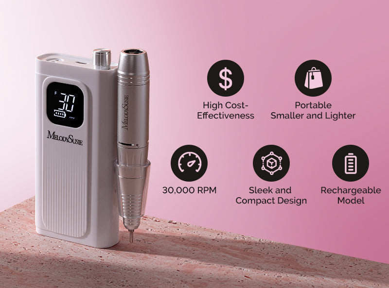 Melodysusie x Prettyndivine SC300F Nail Drill & P-Plus30G Nail Lamp Gi