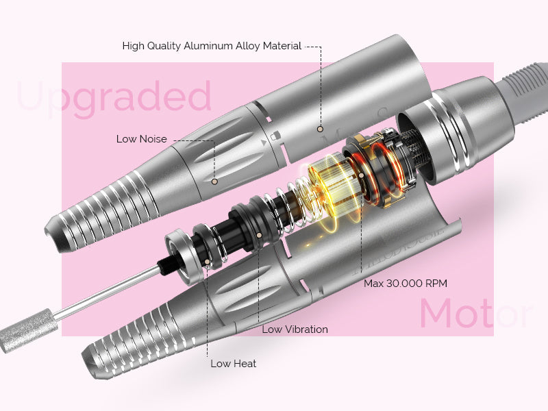 Melodysusie x Prettyndivine SC300F Nail Drill & P-Plus30G Nail Lamp Gi