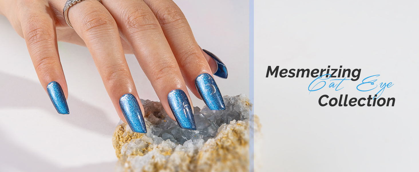 5 in 1 Multifunctional Cat Eye Gel Nail Polish Magnet - Pink