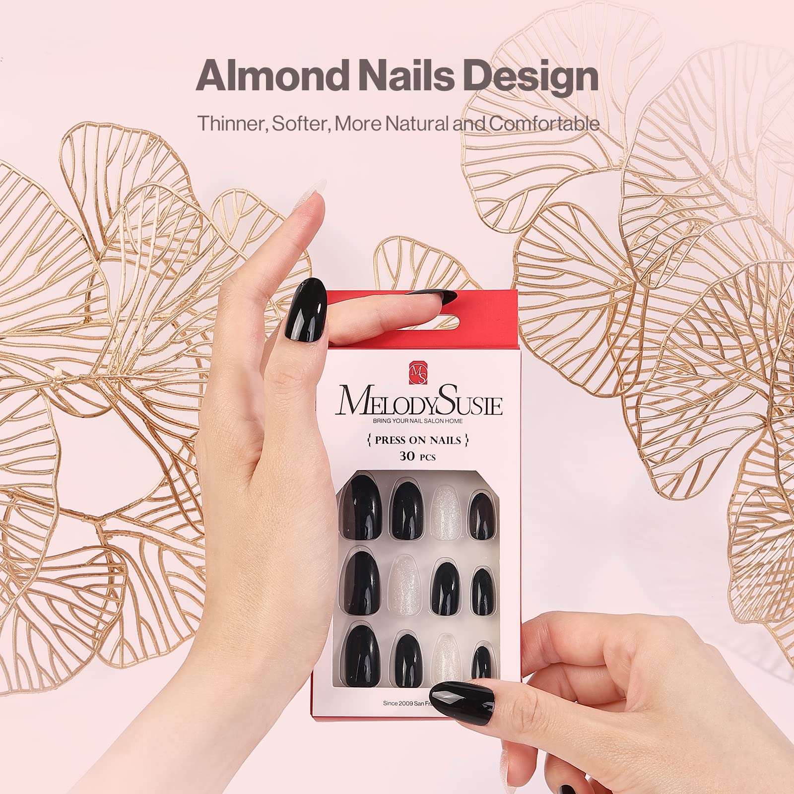 Kiss Products Impress Press-on Manicure Medium Almond Fake Nails -  Evergreen - 33ct : Target