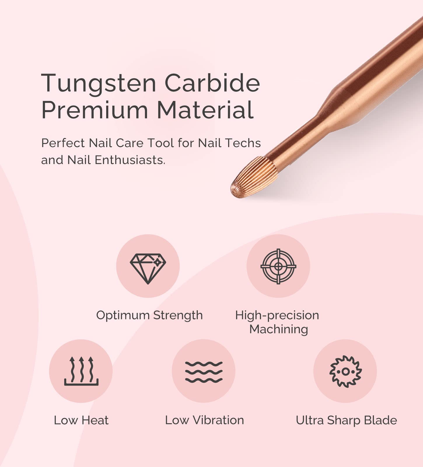 Tungsten Carbide Nail Cleaner Nail Drill Bit