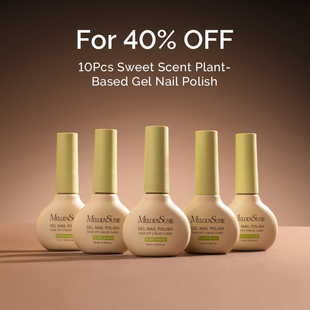Sweet Scent Plant-Based Gel Nail Polish 10ml - 10Pcs