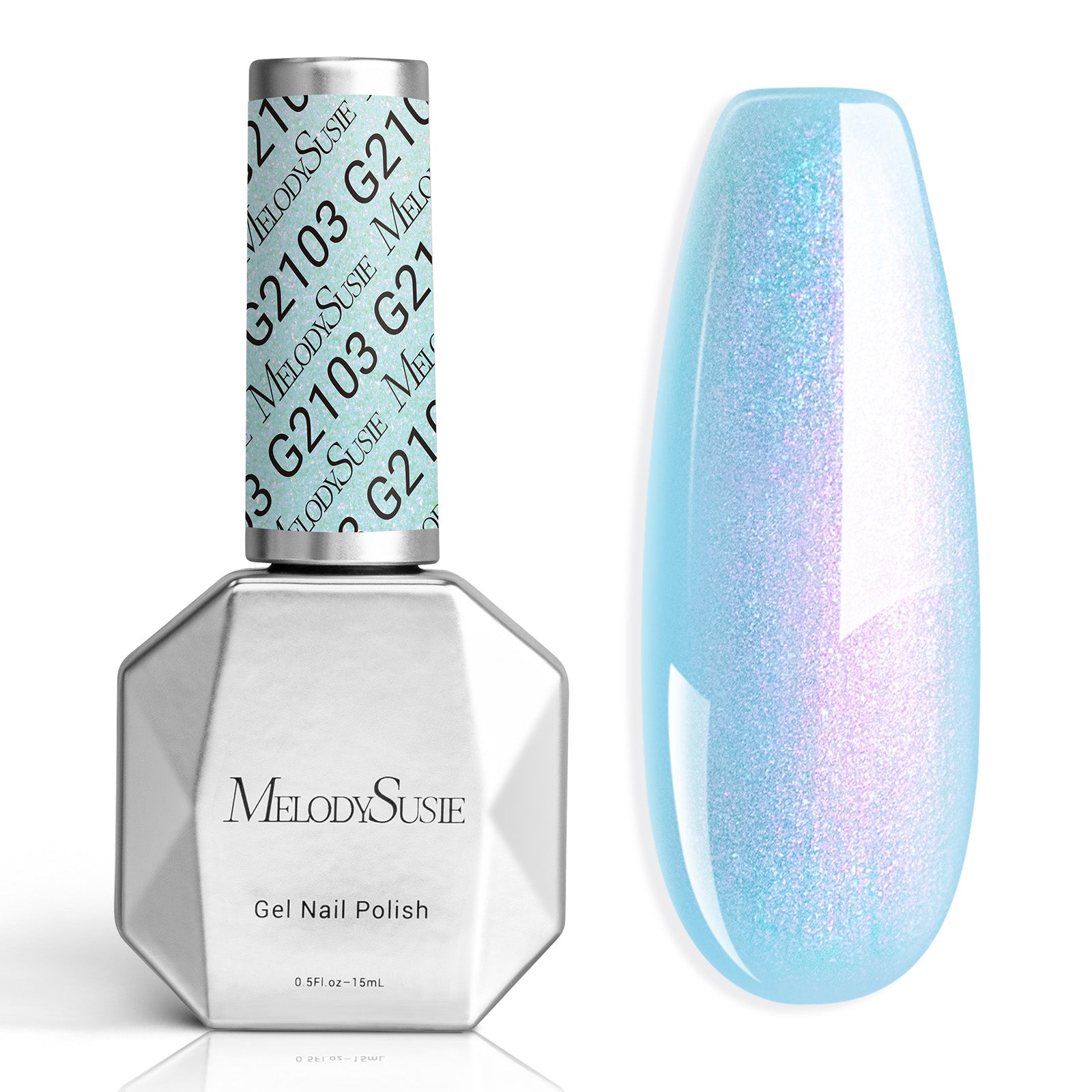 G2103 Blue Aurora Shimmer - TPO-Free Thick Gel Nail Polish(15ml)