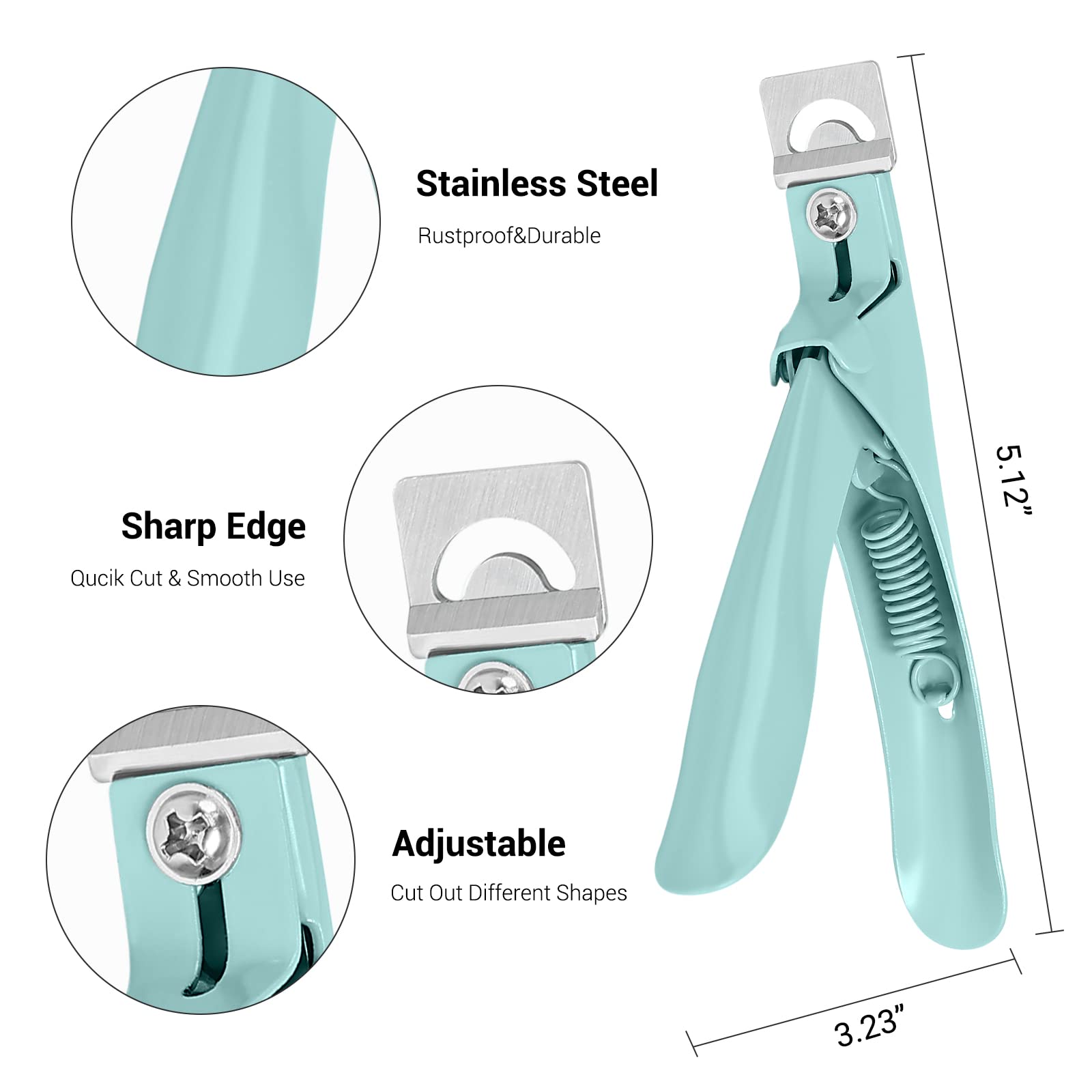 Stainless Steel Edge Cutter - Green