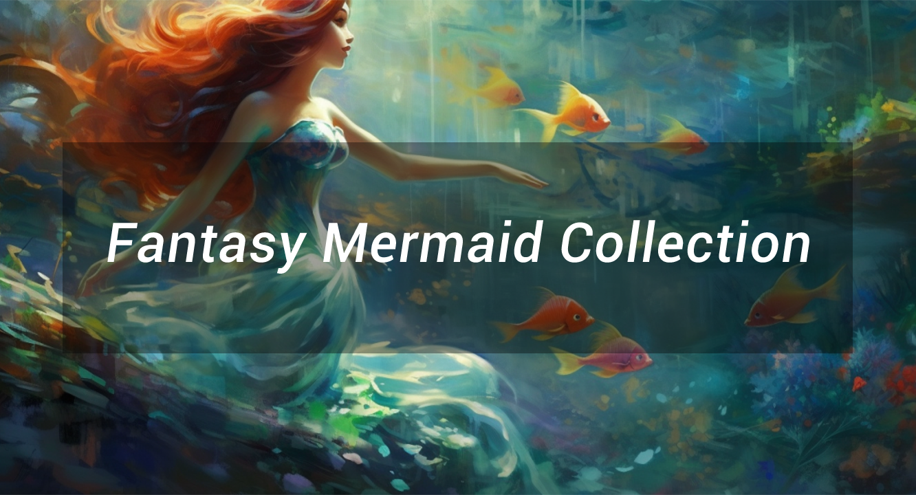 Fantasy Mermaid Press On Nails