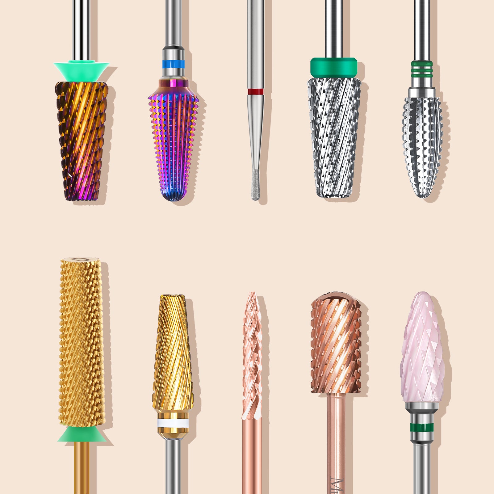 Tungsten Carbide Cuticle Cleaner Safety Nail Drill Bit - Fine (1pc)