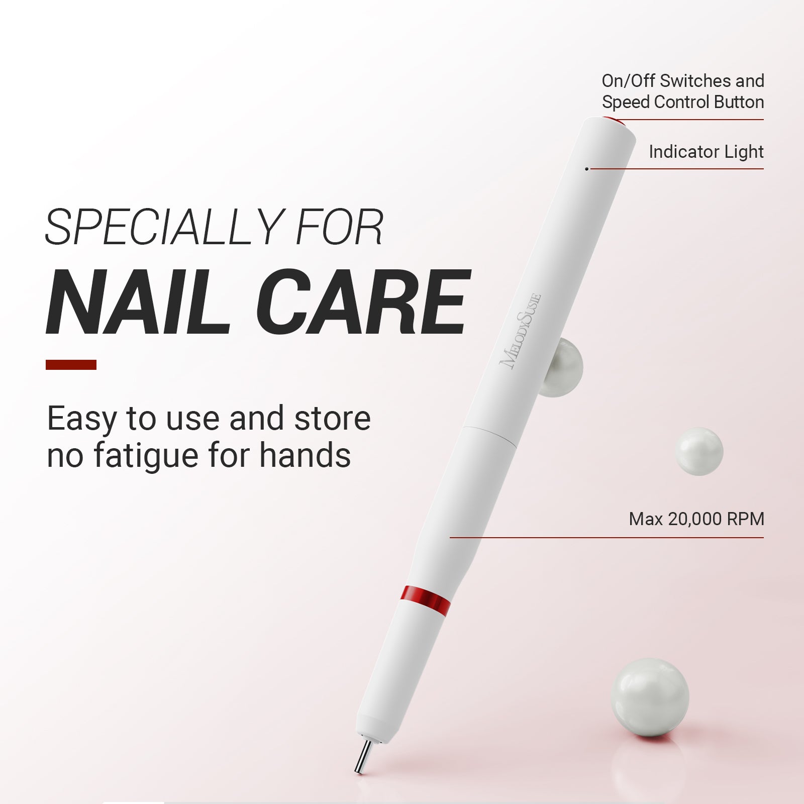 PC1-Nail Drill Pen for Nail Care 20000 RPM