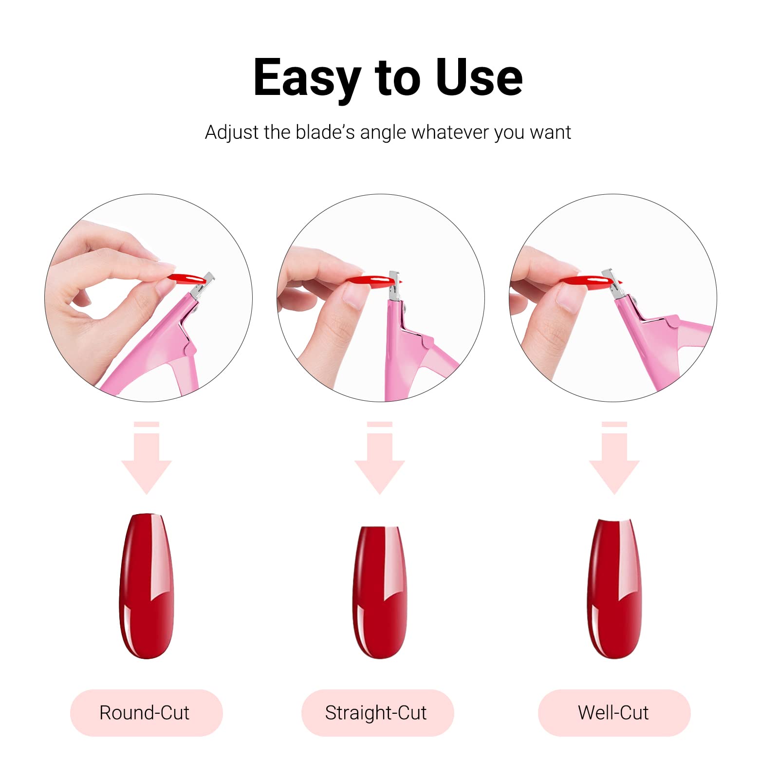 Stainless Steel Edge Cutter - Pink