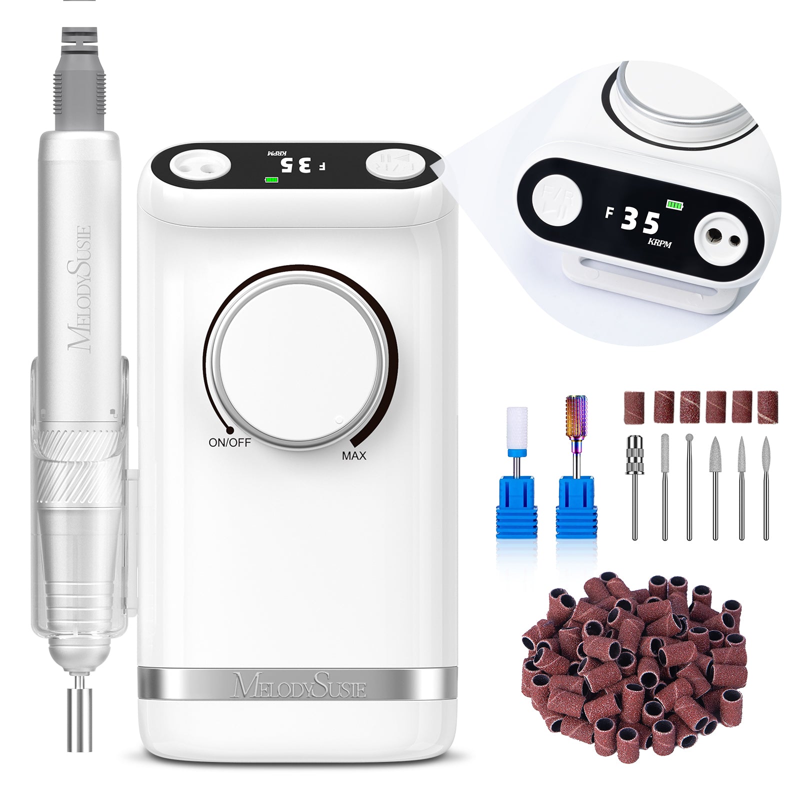 SM320G 35000RPM Rechargeable Nail Drill