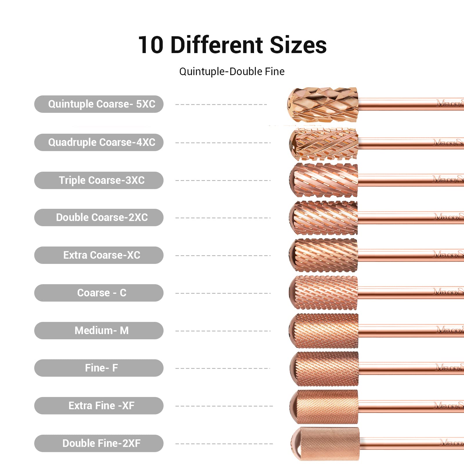 Large Barrel Smooth Top Tungsten Carbide Nail Drill Bits