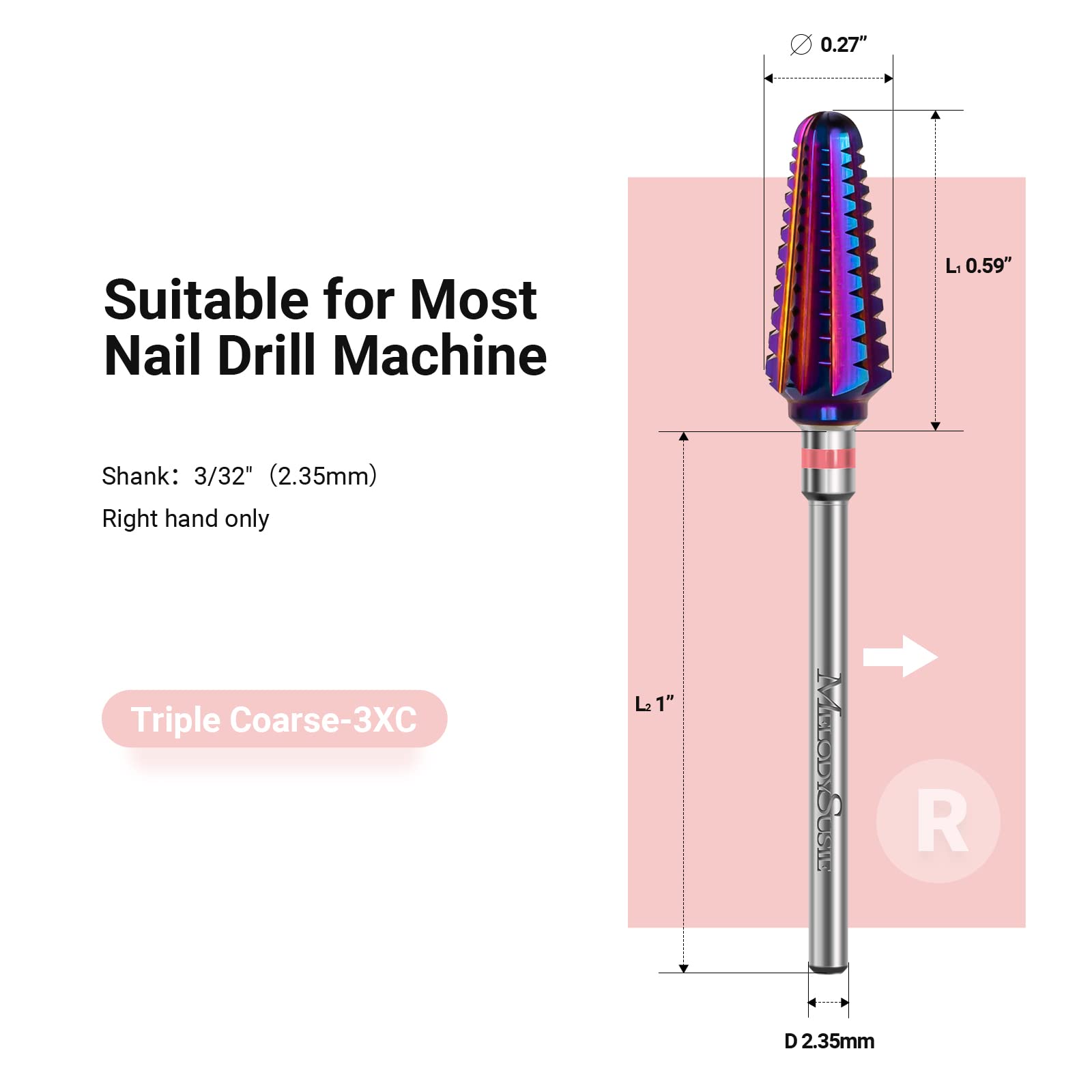 Tornado Tungsten Carbide Nail Drill Bits