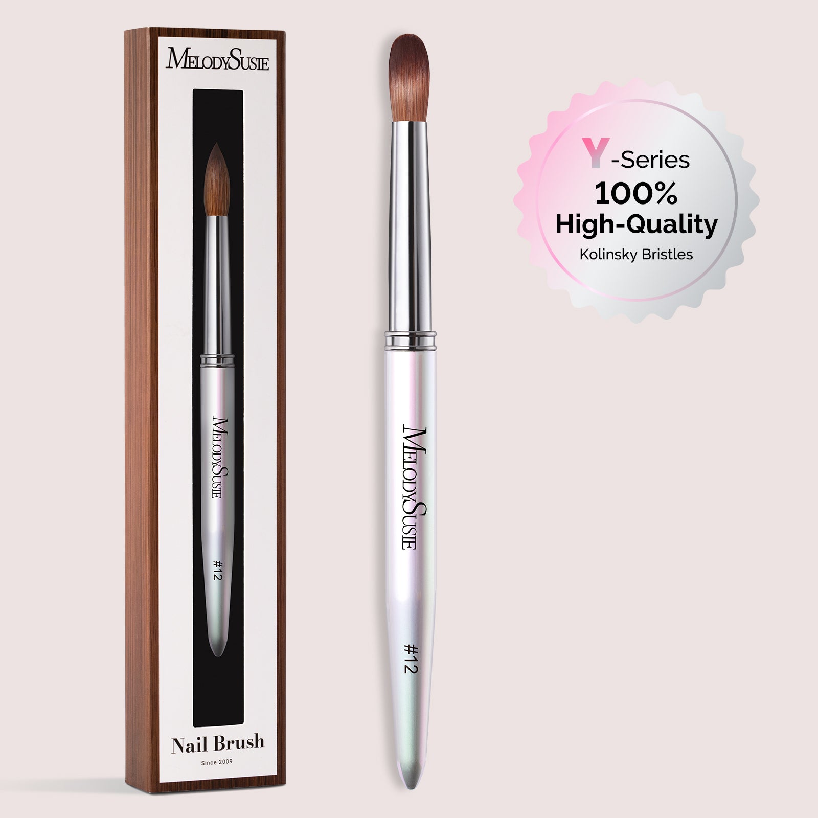 Y-Series 100% High-Quality Kolinsky Acrylic Nail Brush