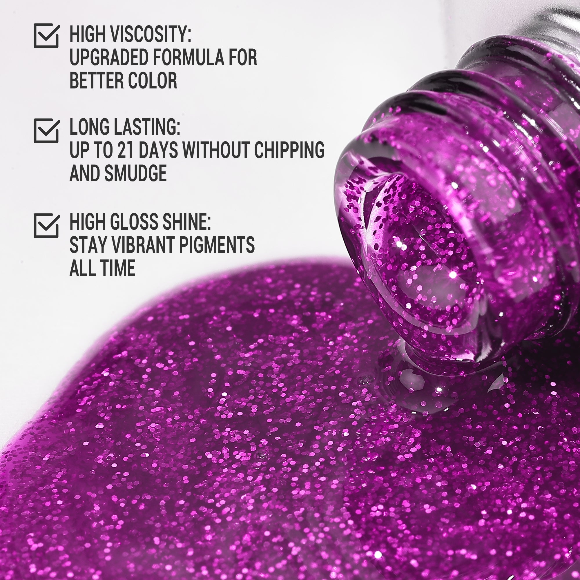 Z026 Rave Magenta - Gel Nail Polish(15ml)