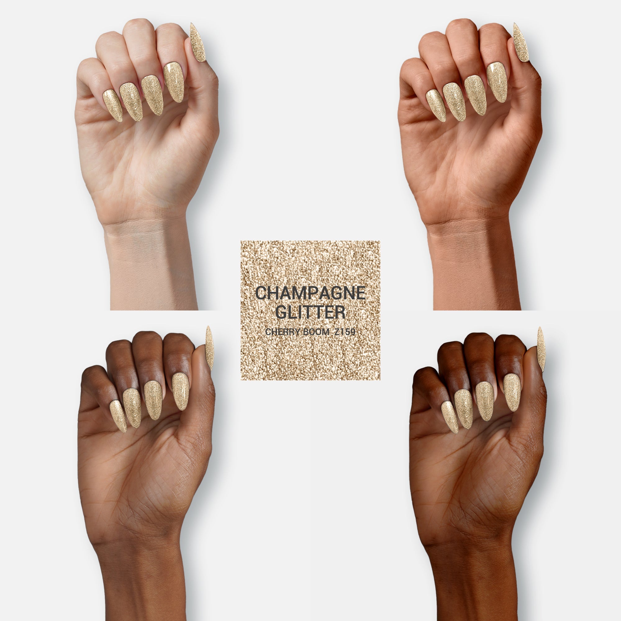 Z159 Champagne Star Nail Gel Polish (15ml)