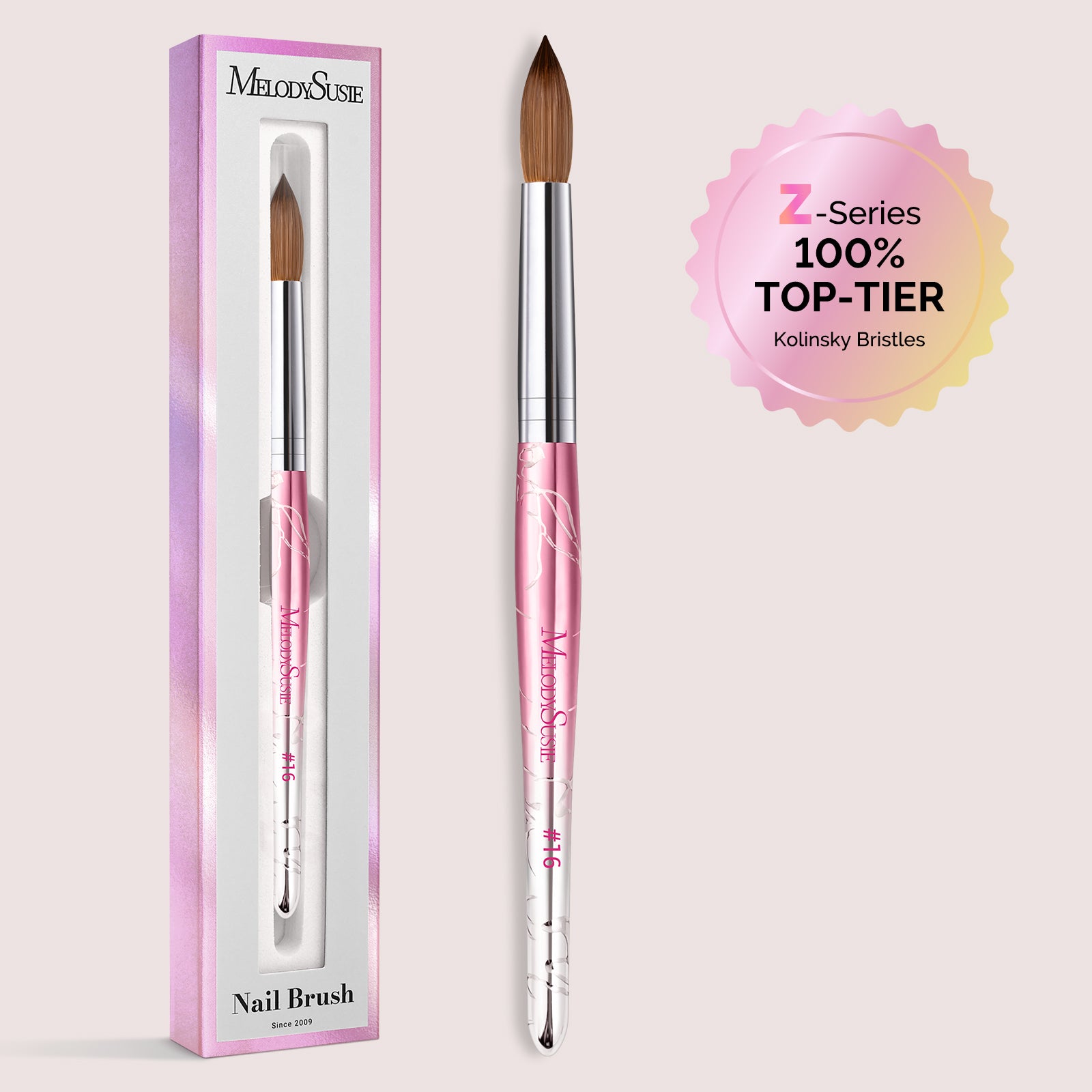 Z-Series 100% Top-Tier Kolinsky Acrylic Nail Brush