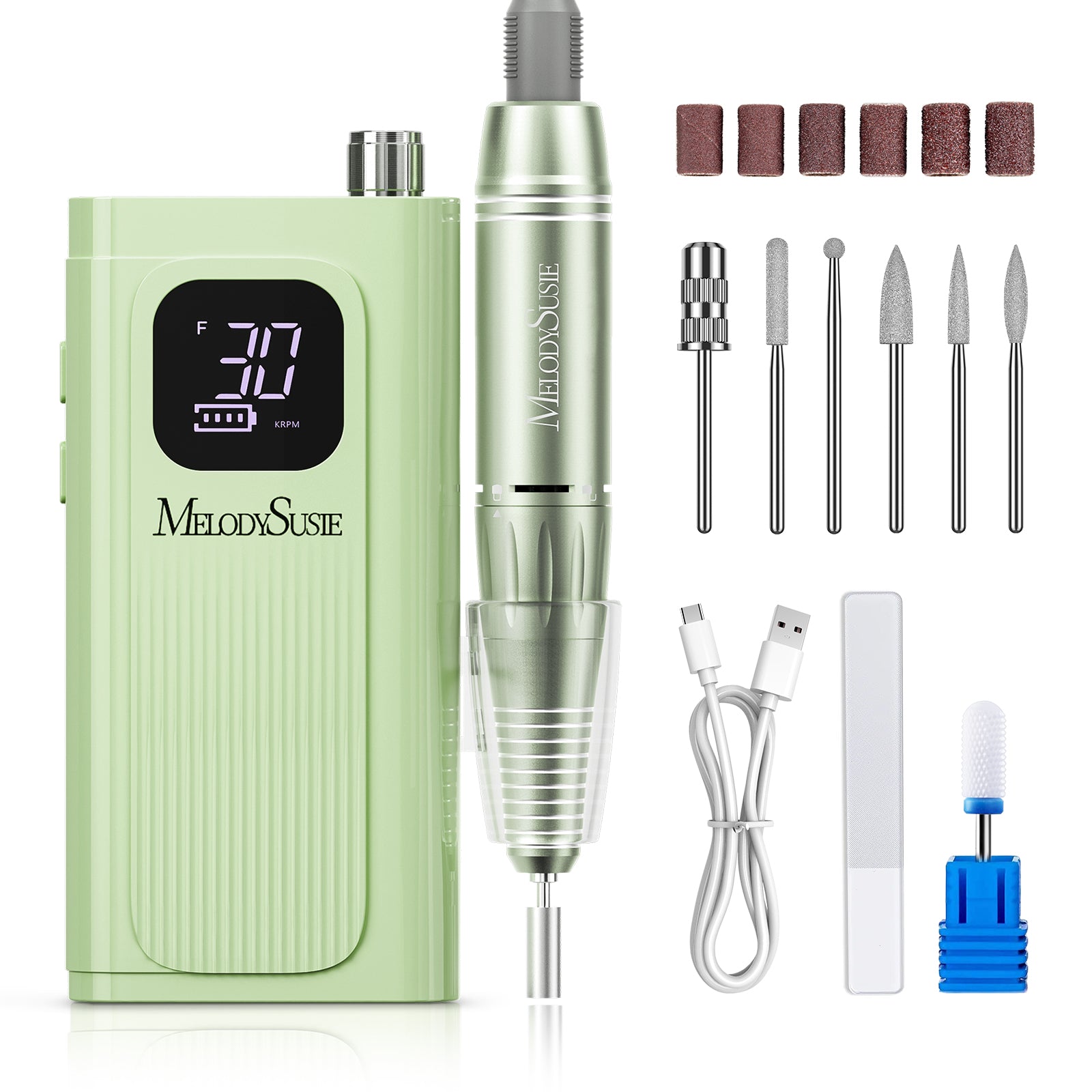 SC300E Clip-On Rechargeable Nail Drill 30,000RPM