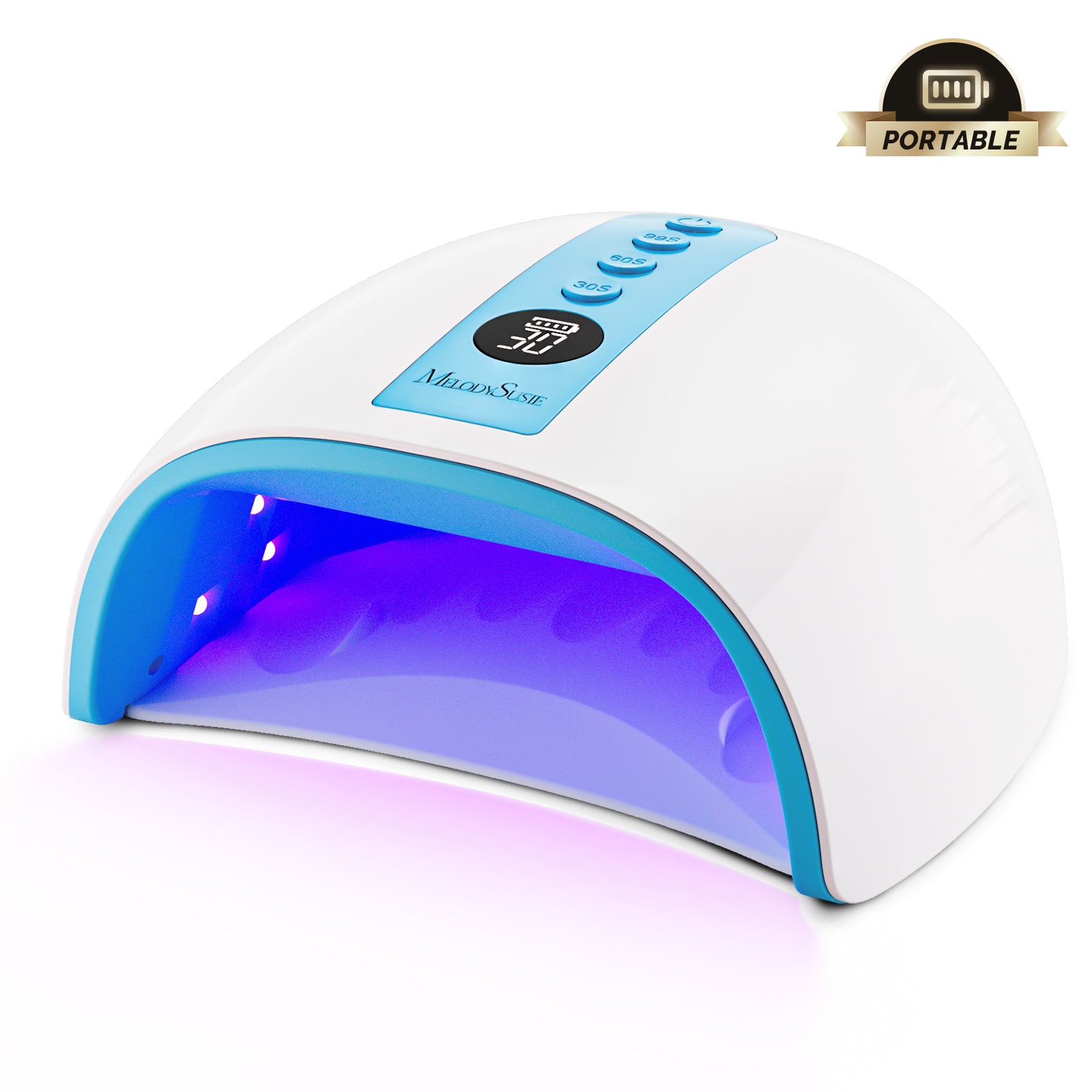 P-PLUS30G Rechargeable Cordless UV/LED Nail Lamp - Purple