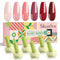 Plant-Based HEMA-Free & HPMA-Free & TPO-Free Gel Nail Polish Set - Crimberry Spark Set 16.5ml 6Pcs