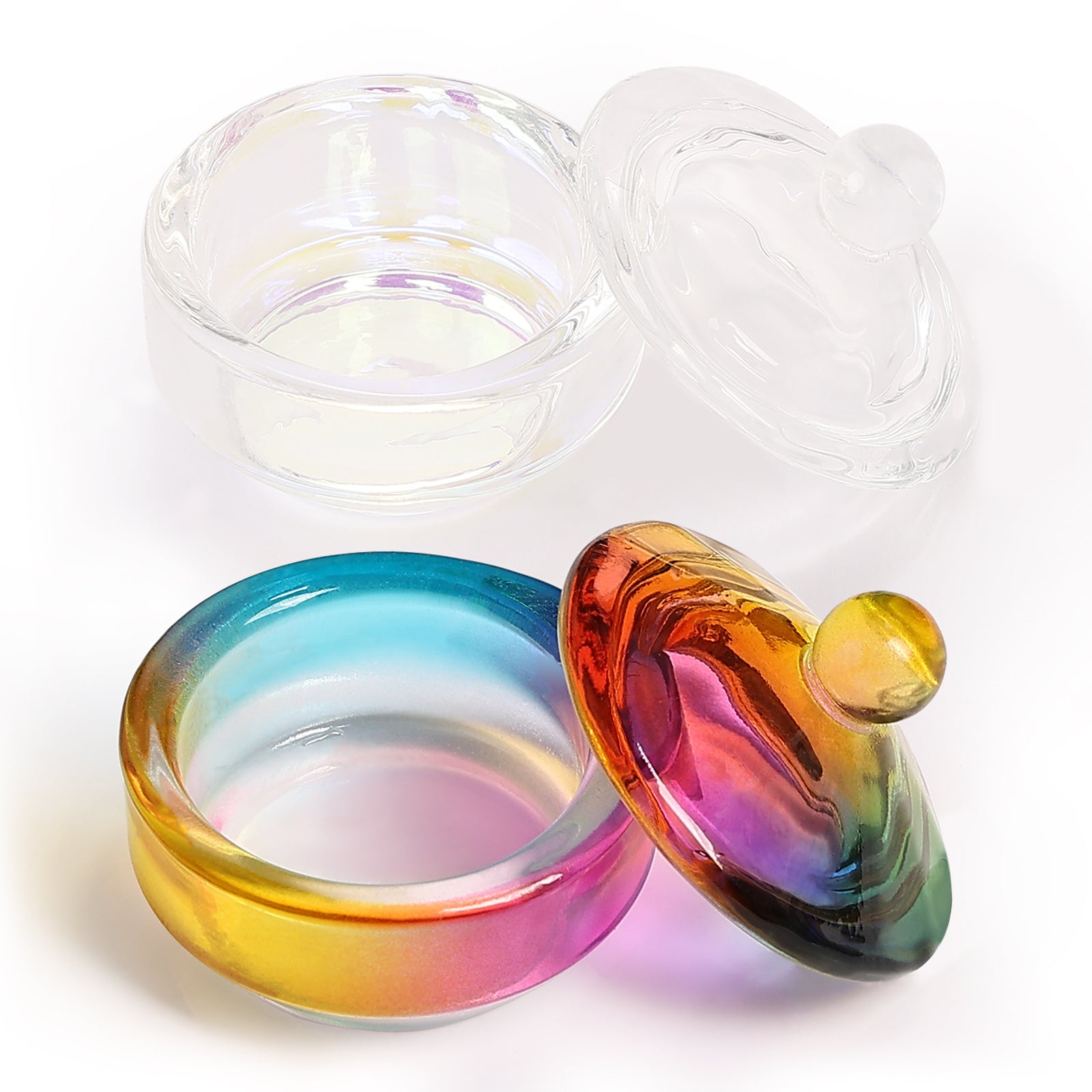 Nail Art Crystal Glass Dappen Dish (2-Pack)