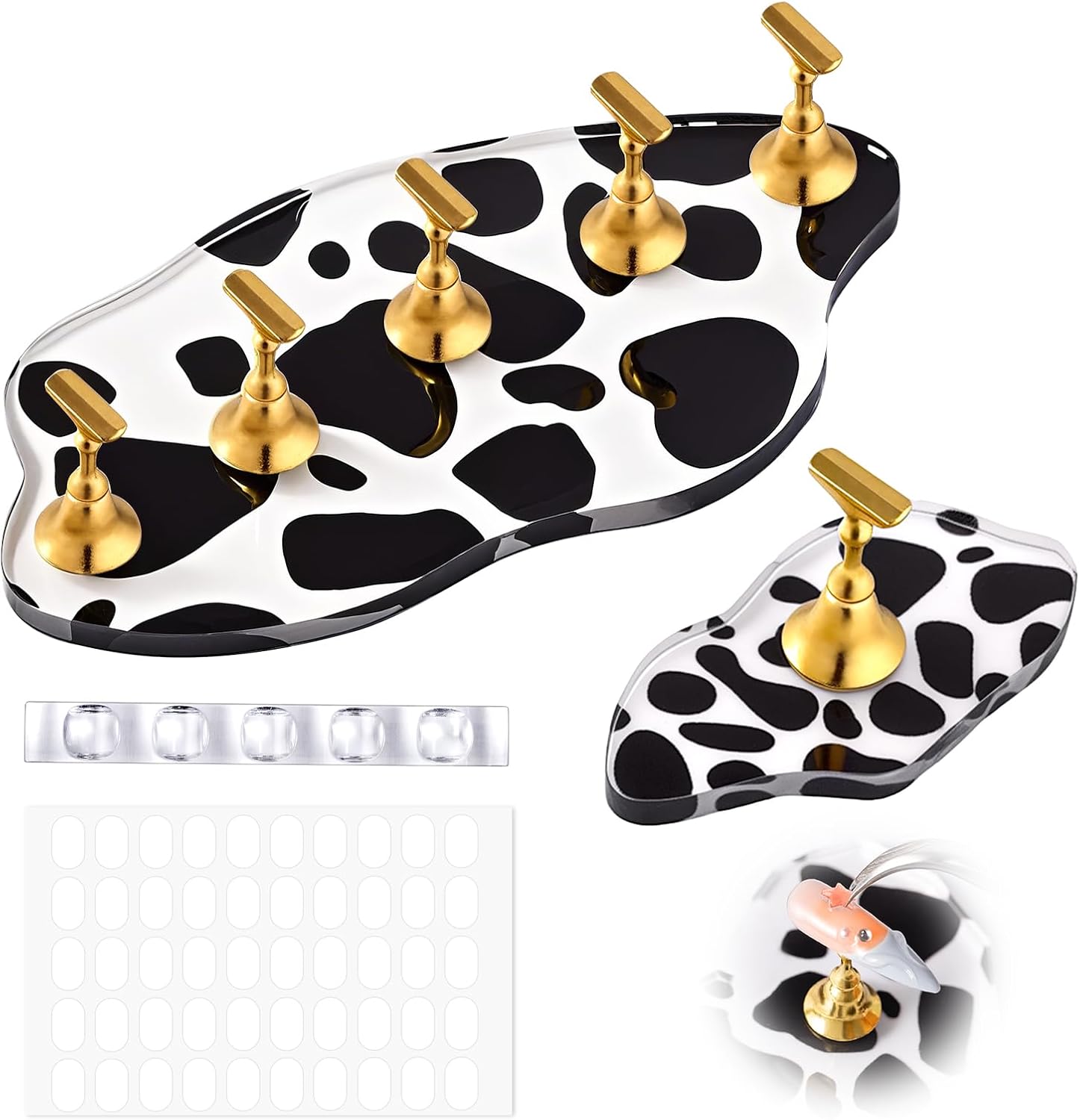 2-Set Spotted Magnetic Nail Stand for Press Ons