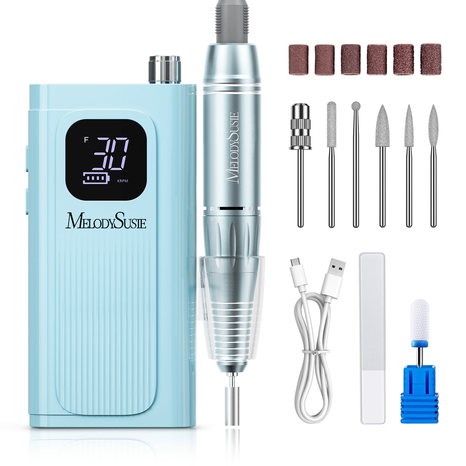 SC300E Clip-On Rechargeable Nail Drill 30,000RPM