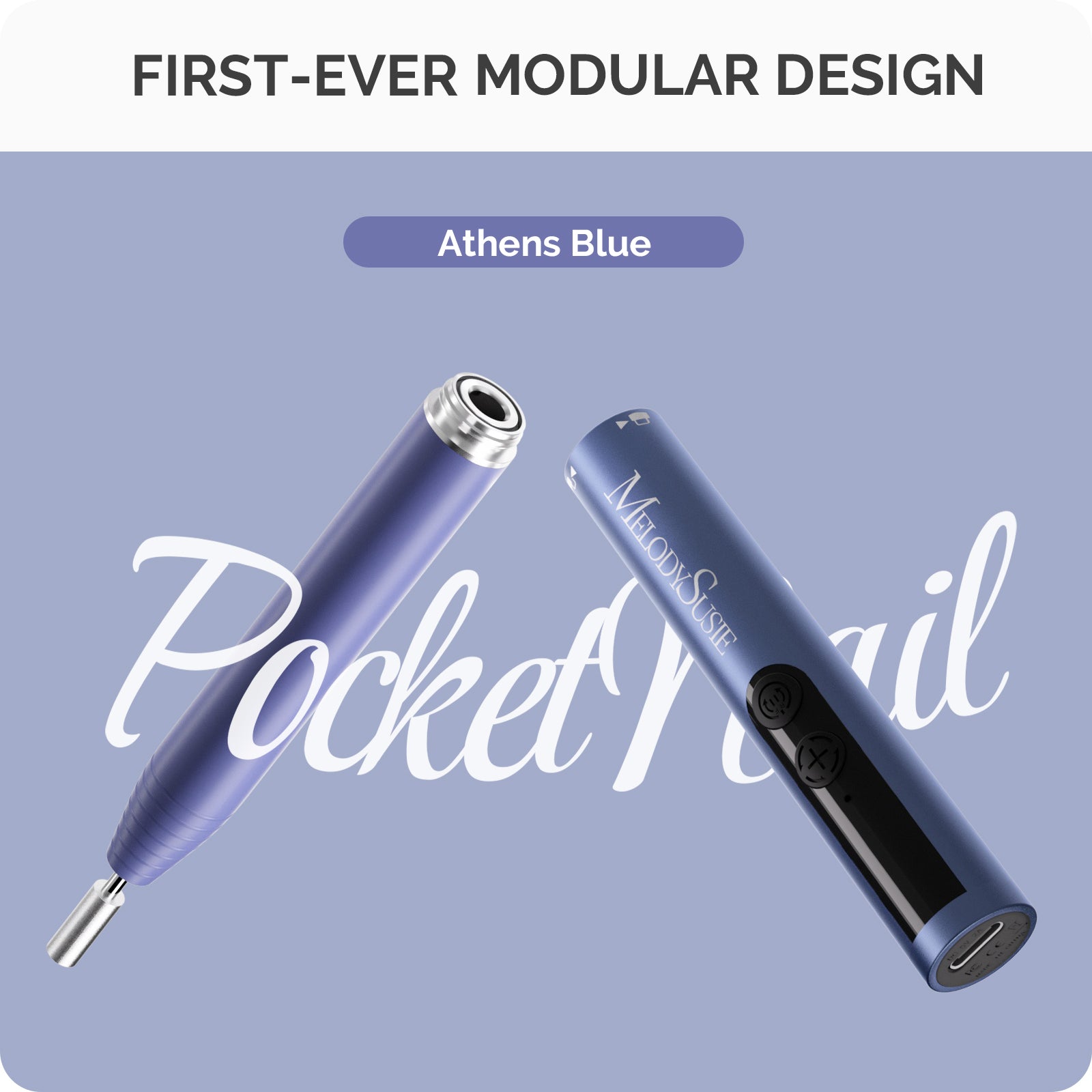 PocketNail PC100GR/PC100G Pen-Shaped Portable Nail Drill 20,000RPM