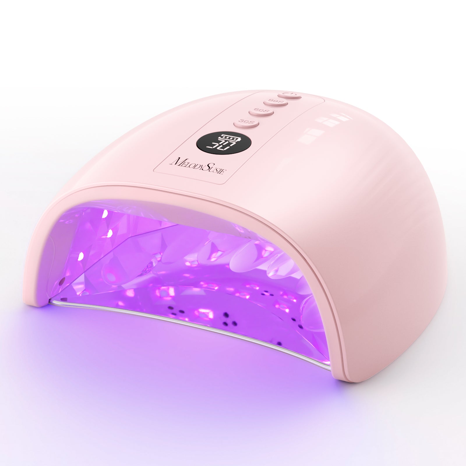 New Upgraded P-PLUS30GT Rechargeable Cordless UV/LED Nail Lamp - Pink